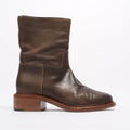 Chanel Boots Brown Calfskin Leather EU 38 UK 5