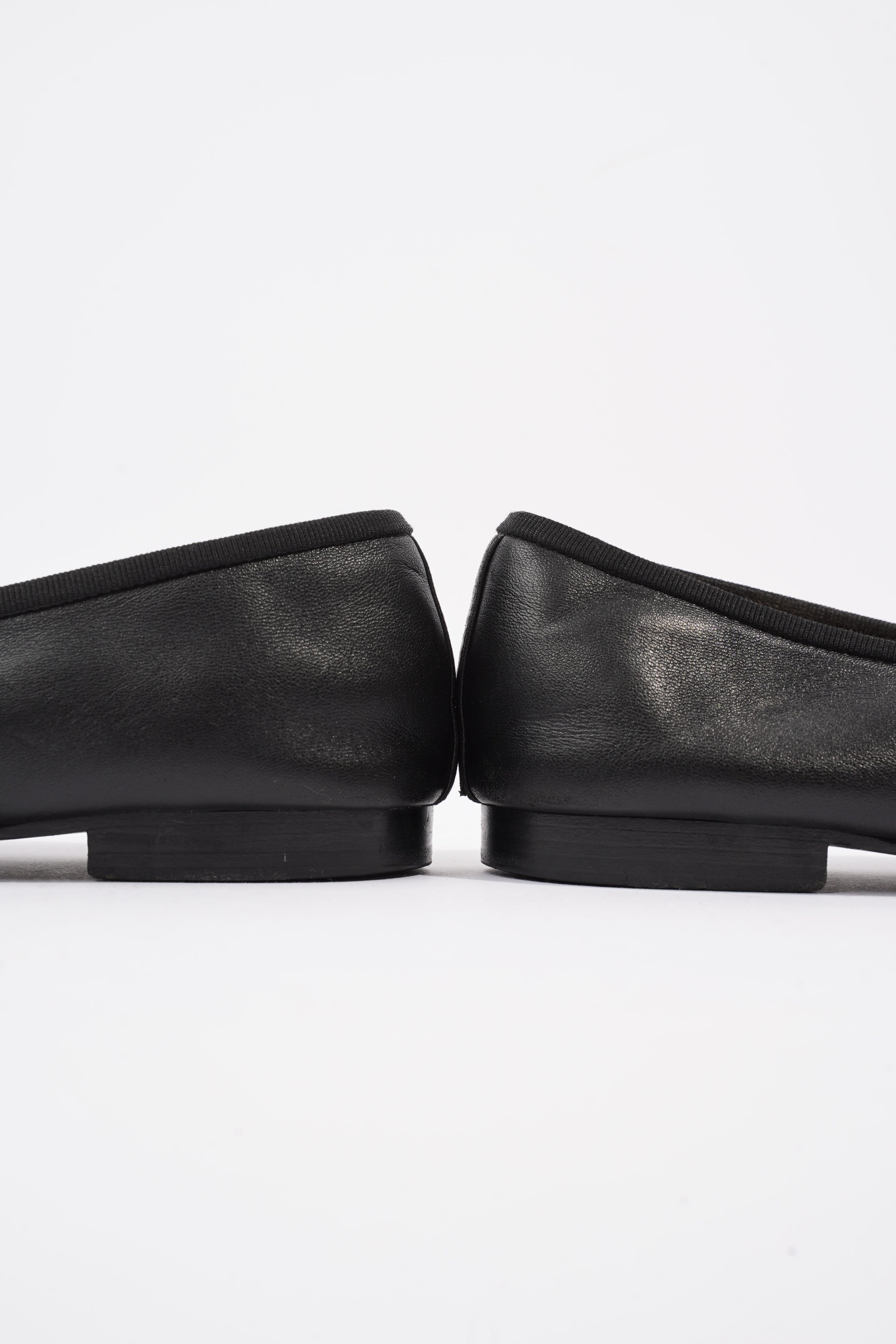 Chanel Ballet Pump Black Leather EU 41.5 UK 8.5