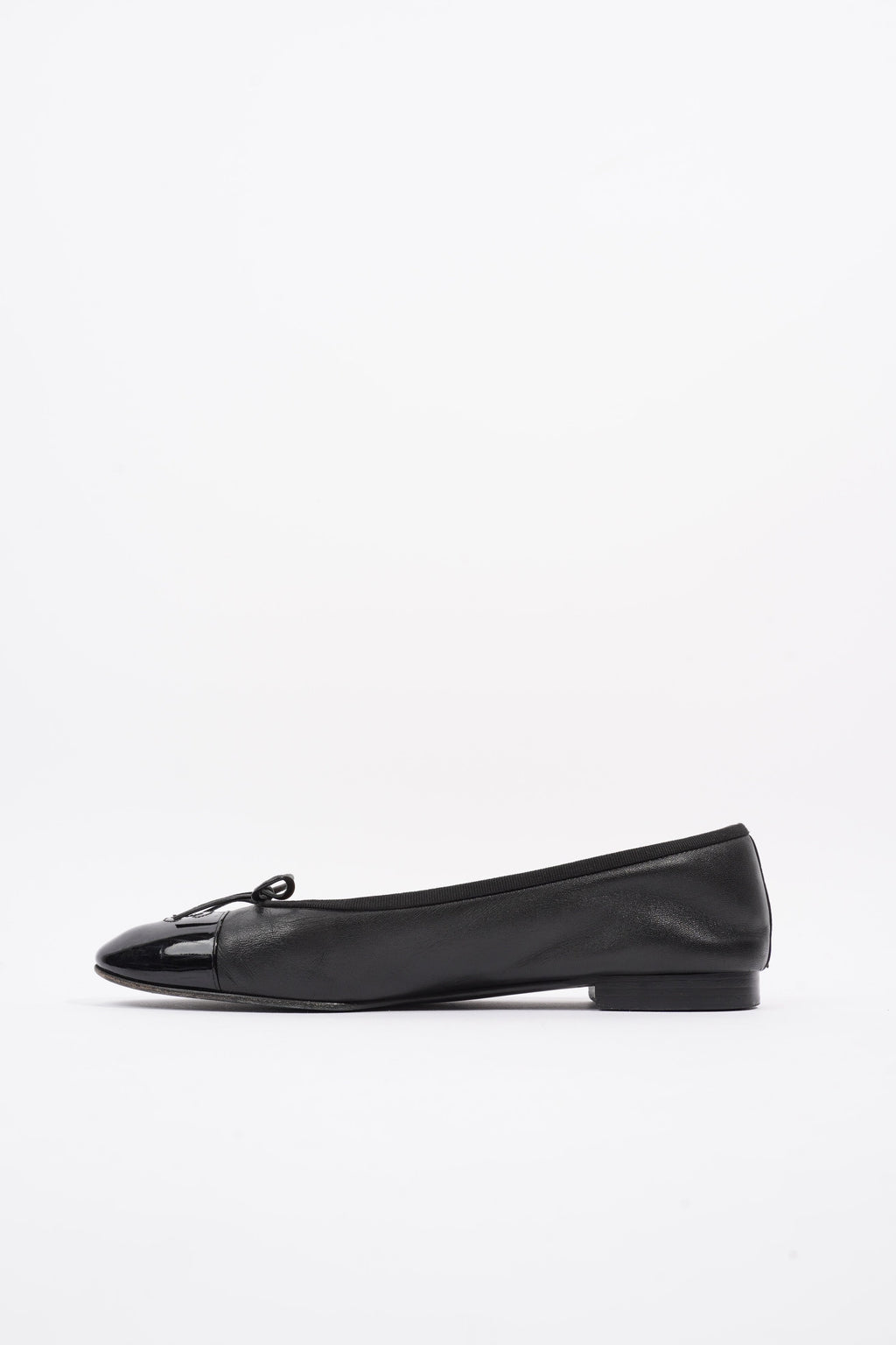 Chanel Ballet Pump Black Leather EU 41.5 UK 8.5