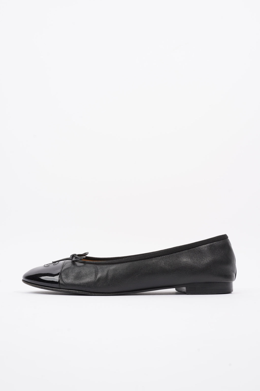 Chanel Ballet Pump Black Leather EU 41.5 UK 8.5