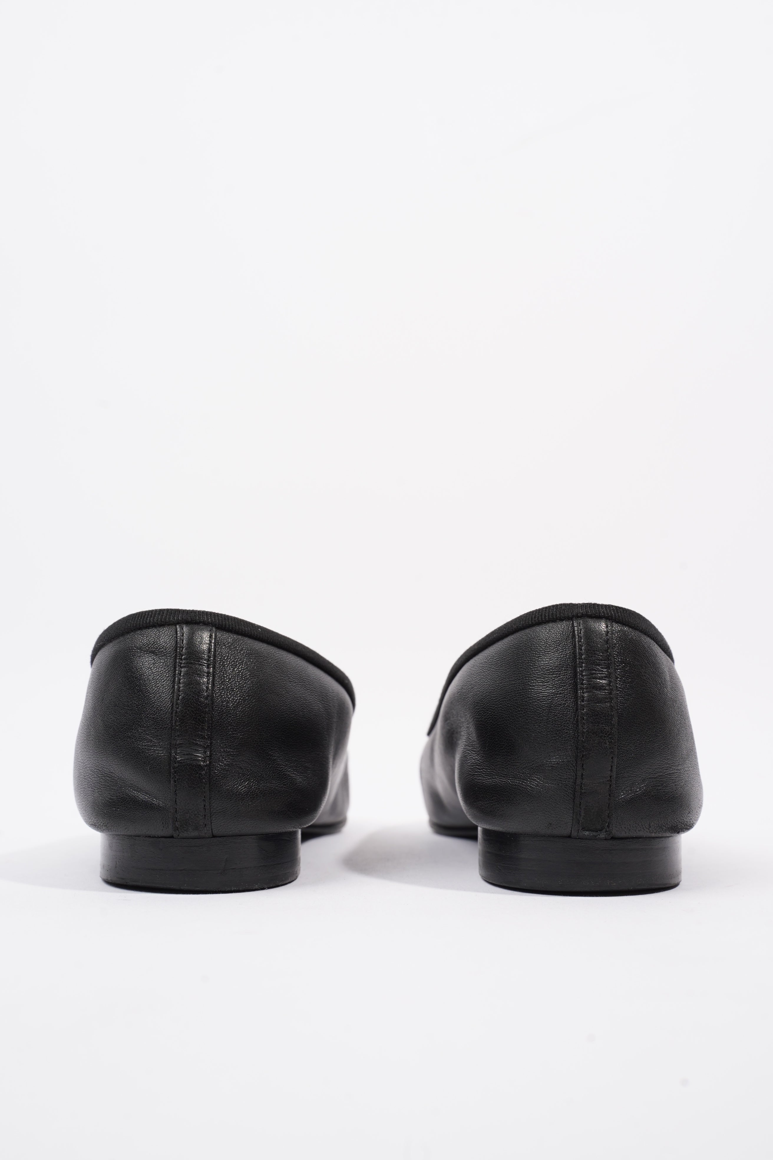 Chanel Ballet Pump Black Leather EU 41.5 UK 8.5