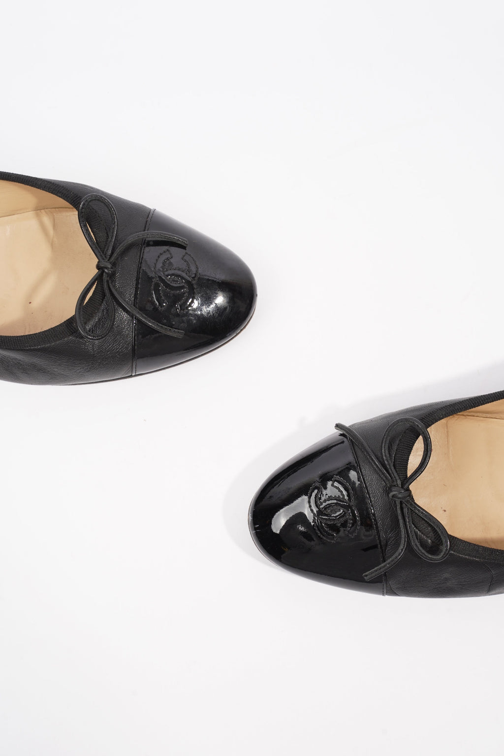 Chanel Ballet Pump Black Leather EU 41.5 UK 8.5
