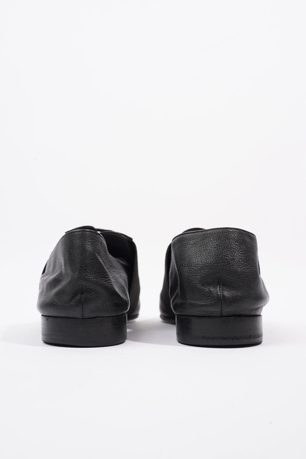 Chanel Patent Toe Cap Lace Up Shoes Black Leather EU 41.5 UK 8.5