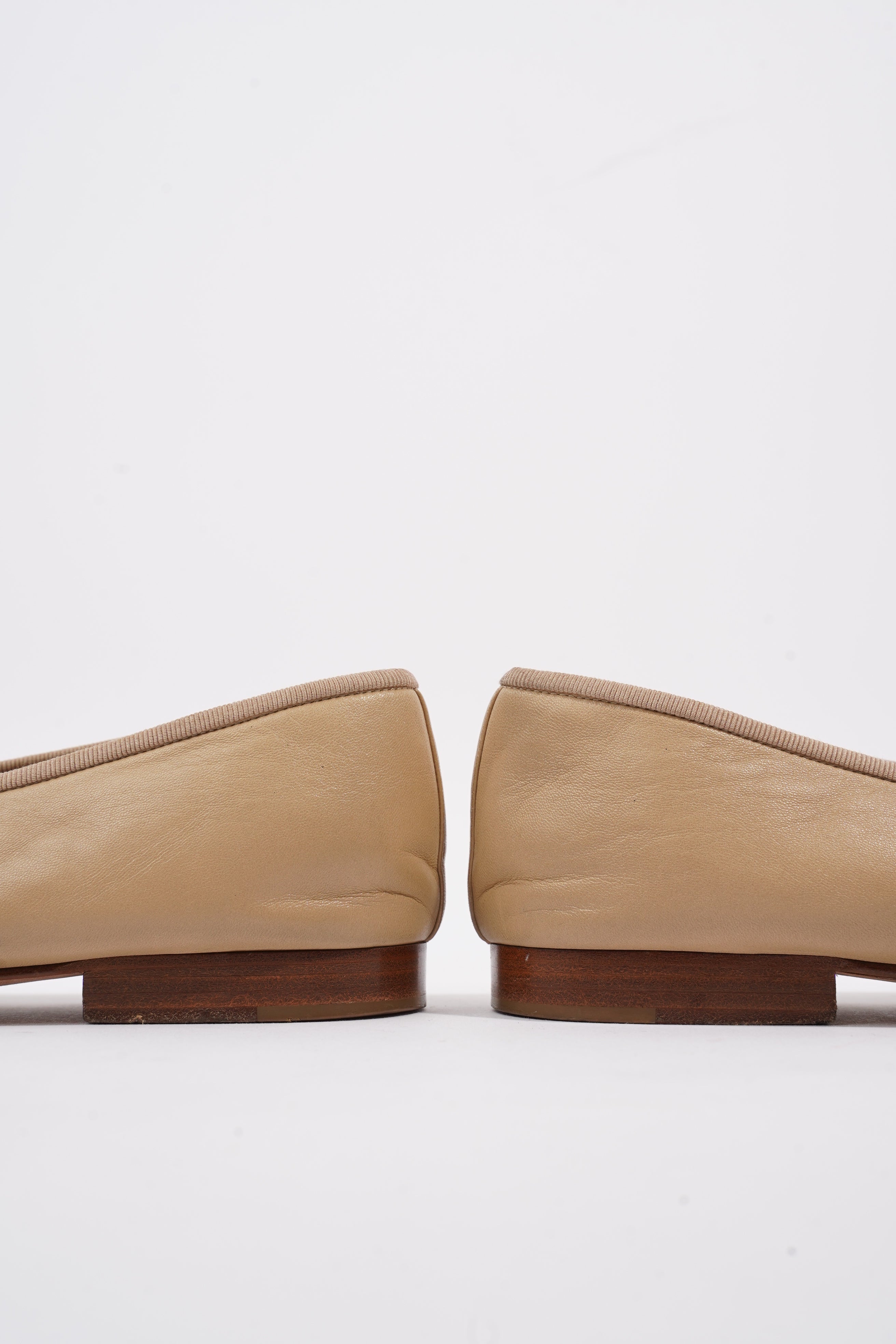Chanel Ballet Pump Nude Leather EU 41.5 UK 8.5