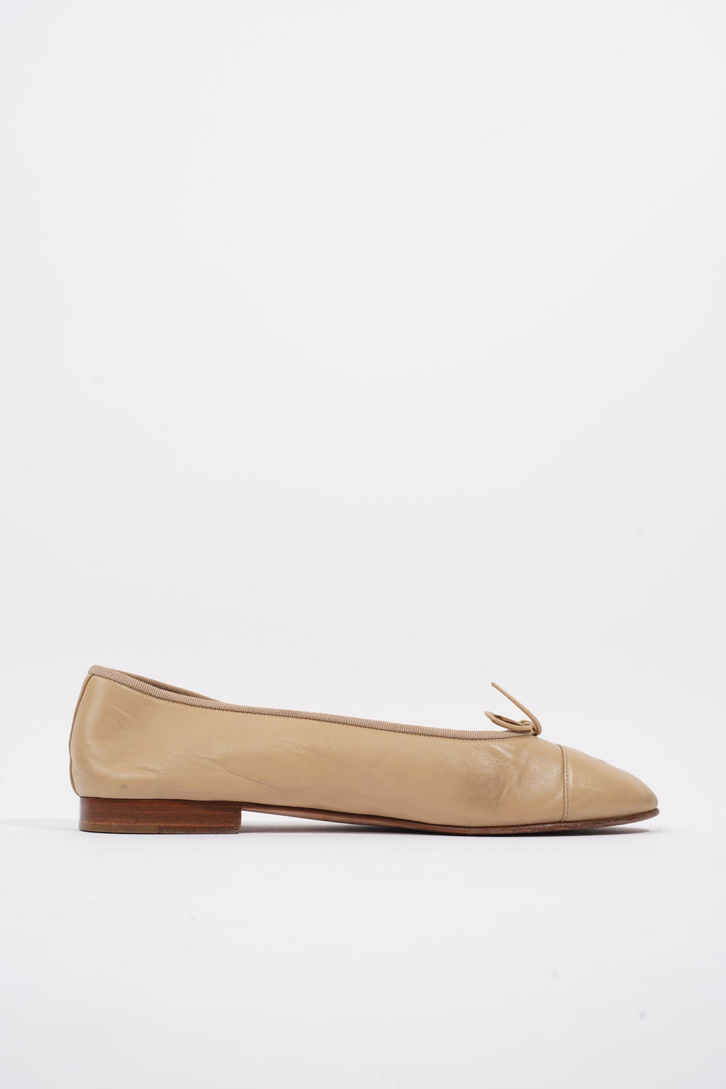 Chanel Ballet Pump Nude Leather EU 41.5 UK 8.5