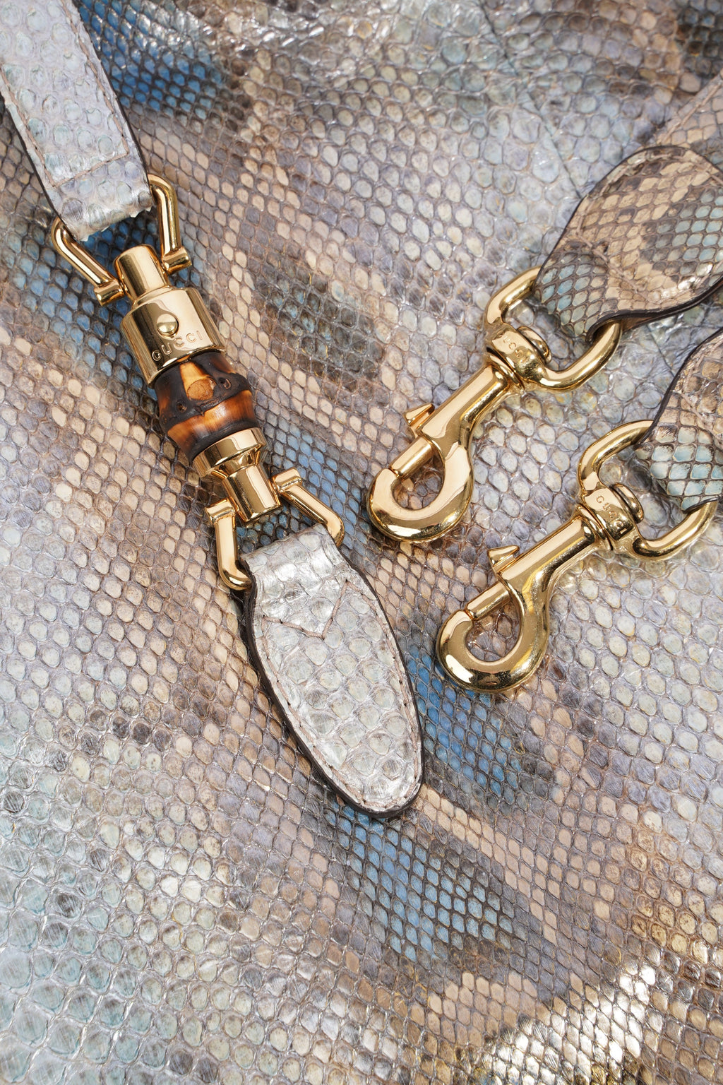 Gucci Jackie Tote Grey Python