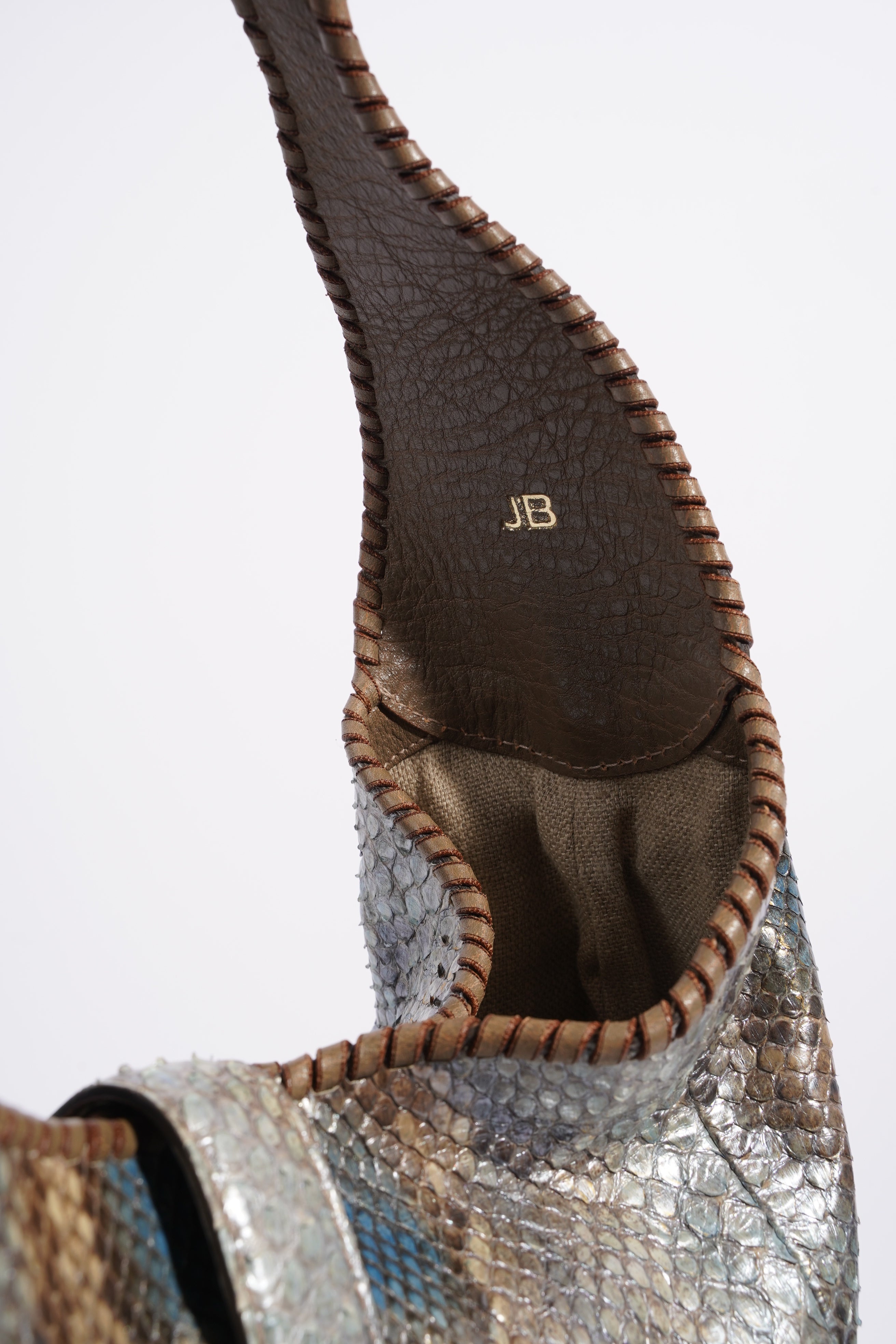 Gucci Jackie Tote Grey Python