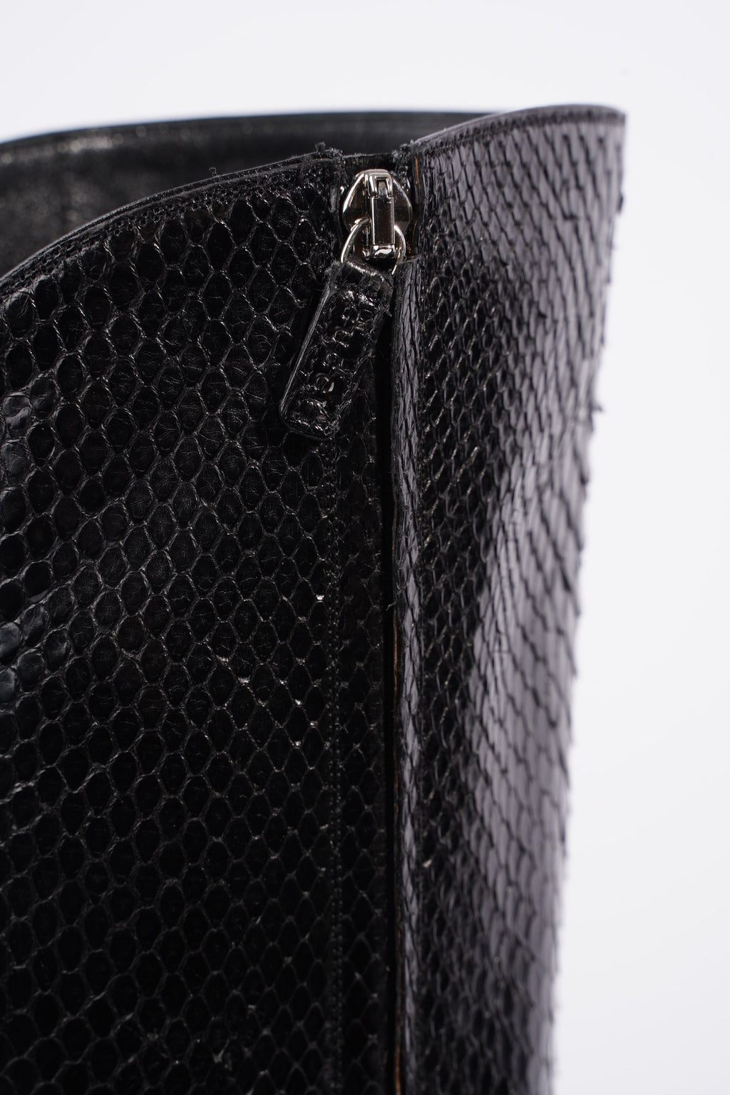 Gucci High Heel Boot 120 Black Python EU 38 UK 5