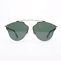 Christian Dior 3&GQT Sunglasses Leopard Print / Silver Base Metal 145mm
