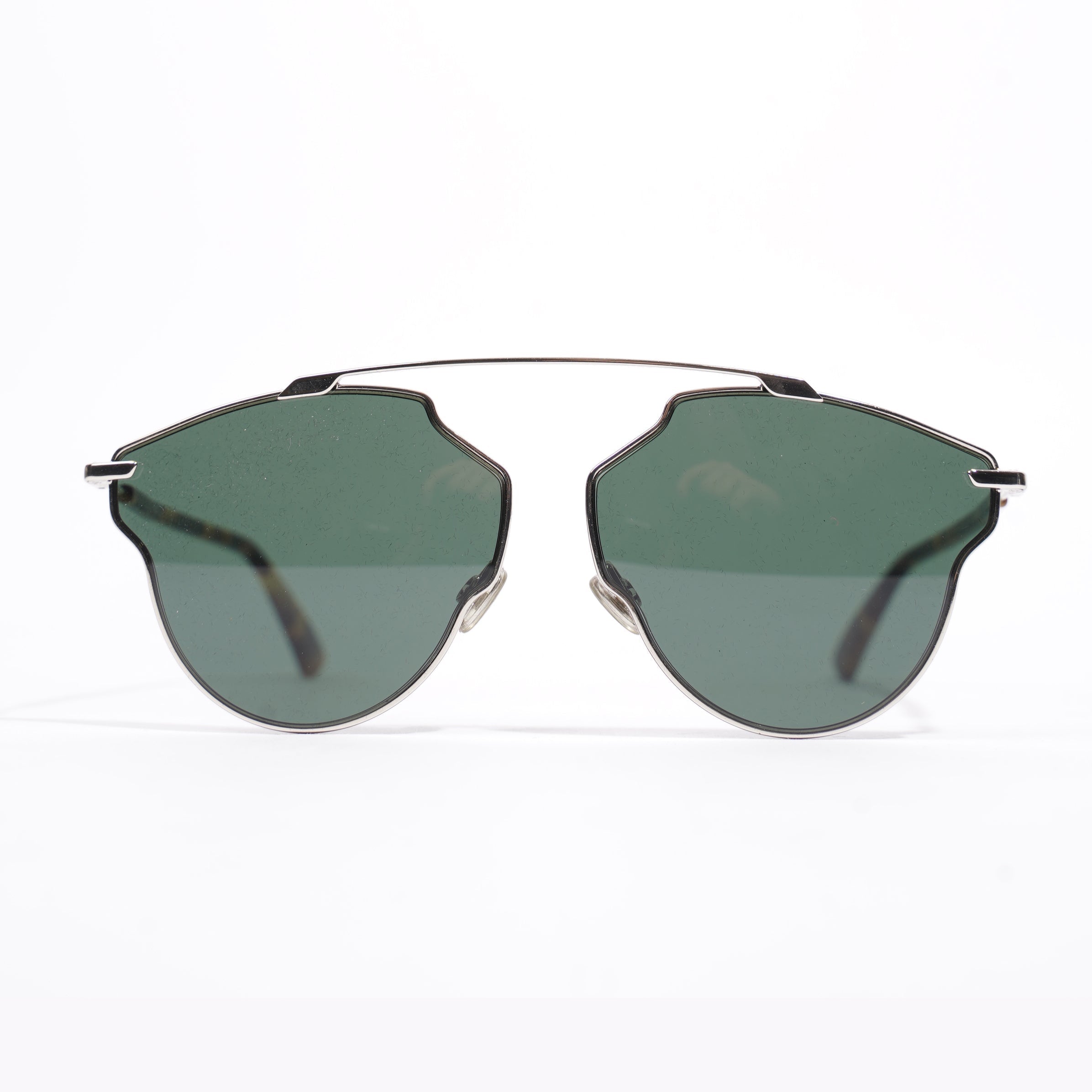 Christian Dior 3&GQT Sunglasses Leopard Print / Silver Base Metal 145mm