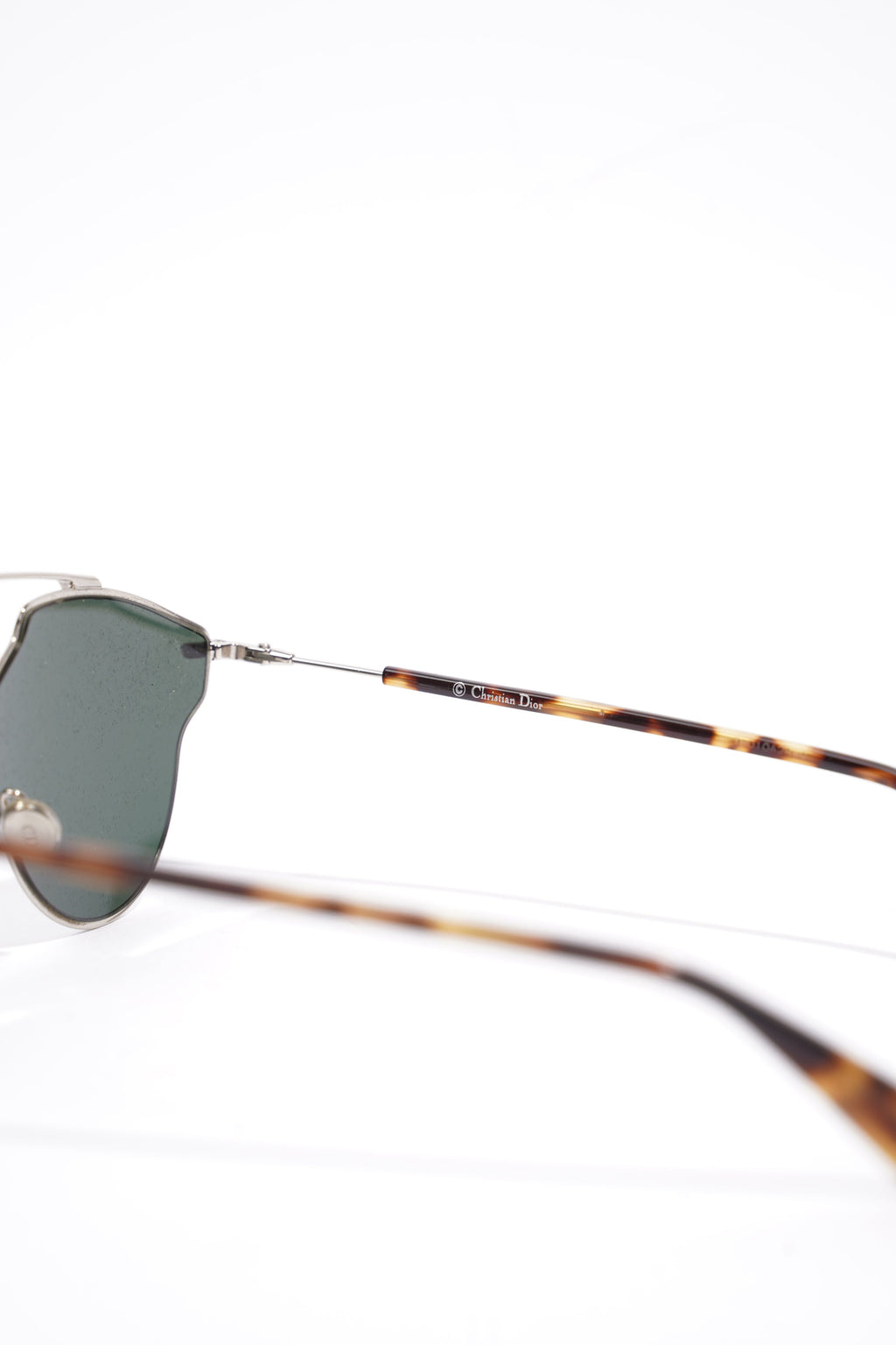 Christian Dior 3&GQT Sunglasses Leopard Print / Silver Base Metal 145mm