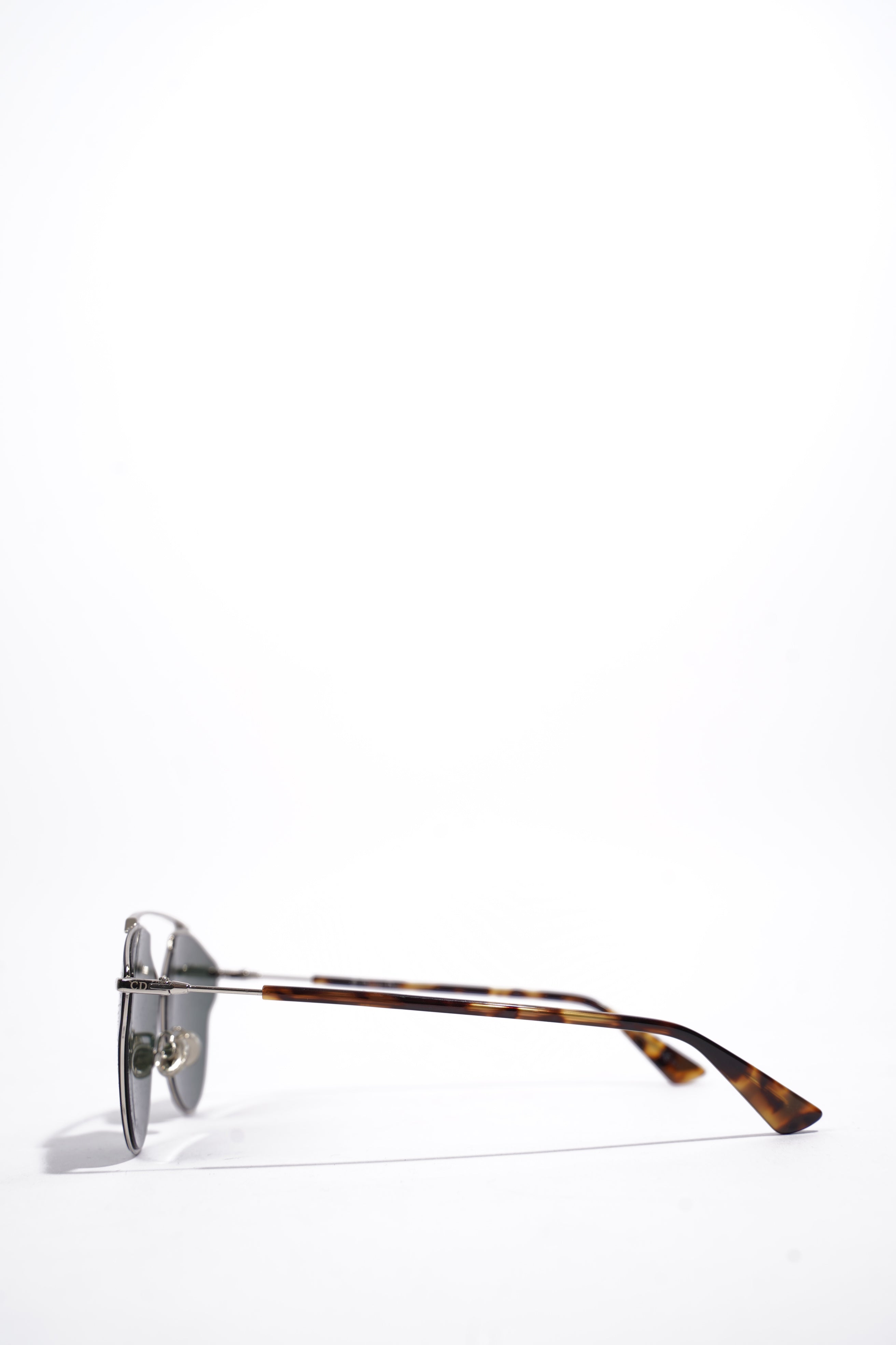 Christian Dior 3&GQT Sunglasses Leopard Print / Silver Base Metal 145mm
