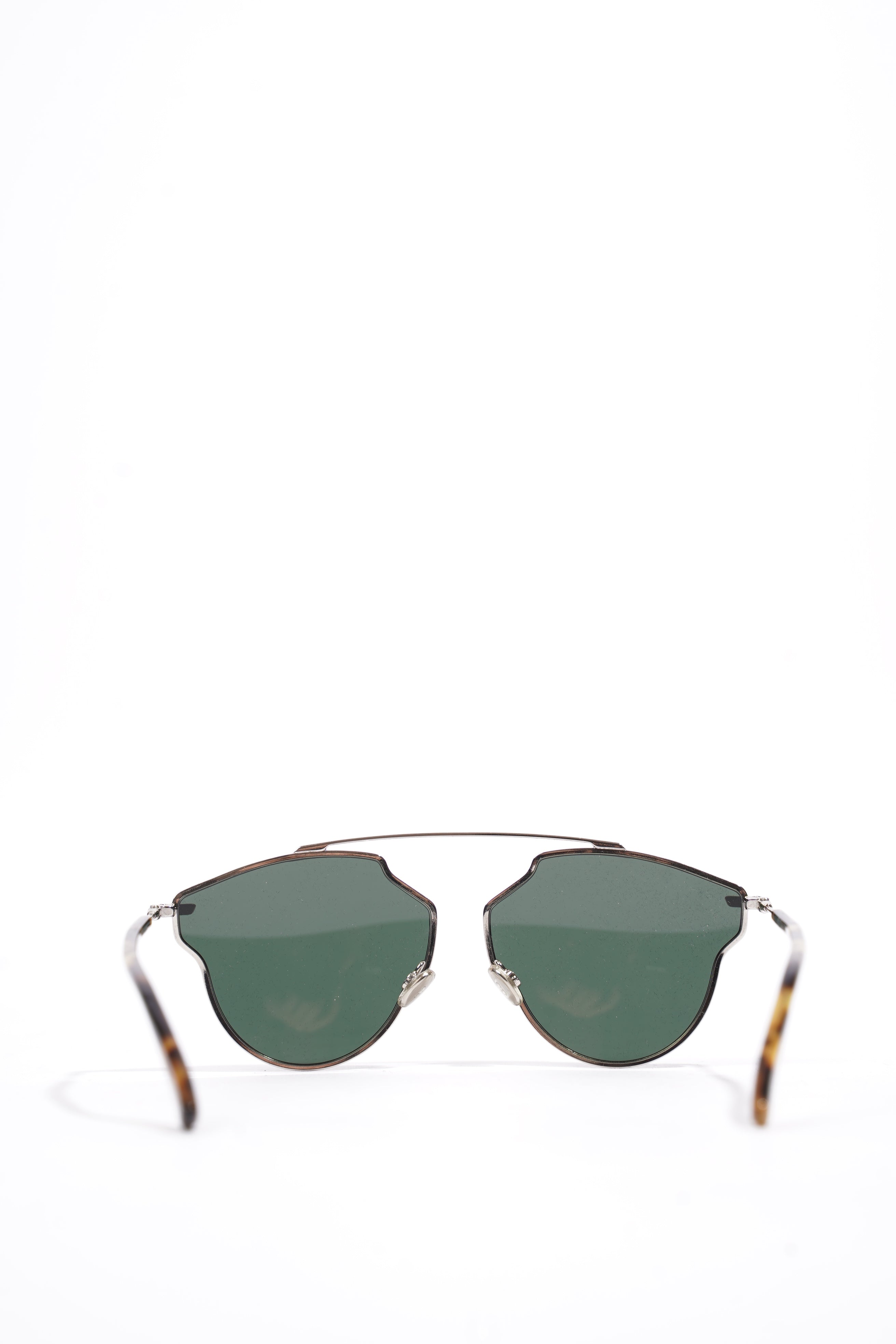 Christian Dior 3&GQT Sunglasses Leopard Print / Silver Base Metal 145mm