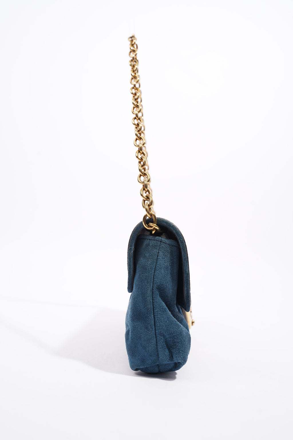 Gucci Clutch Bag Blue Suede
