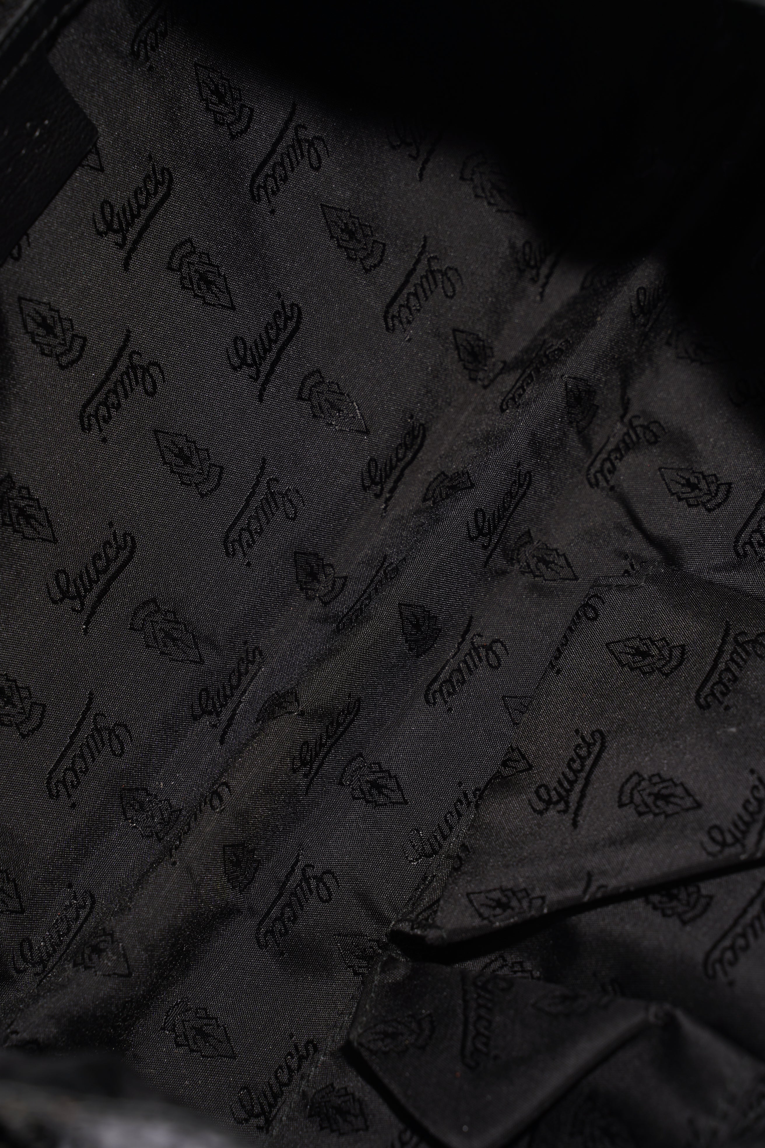 Gucci Hysteria Clutch Bag Black Python
