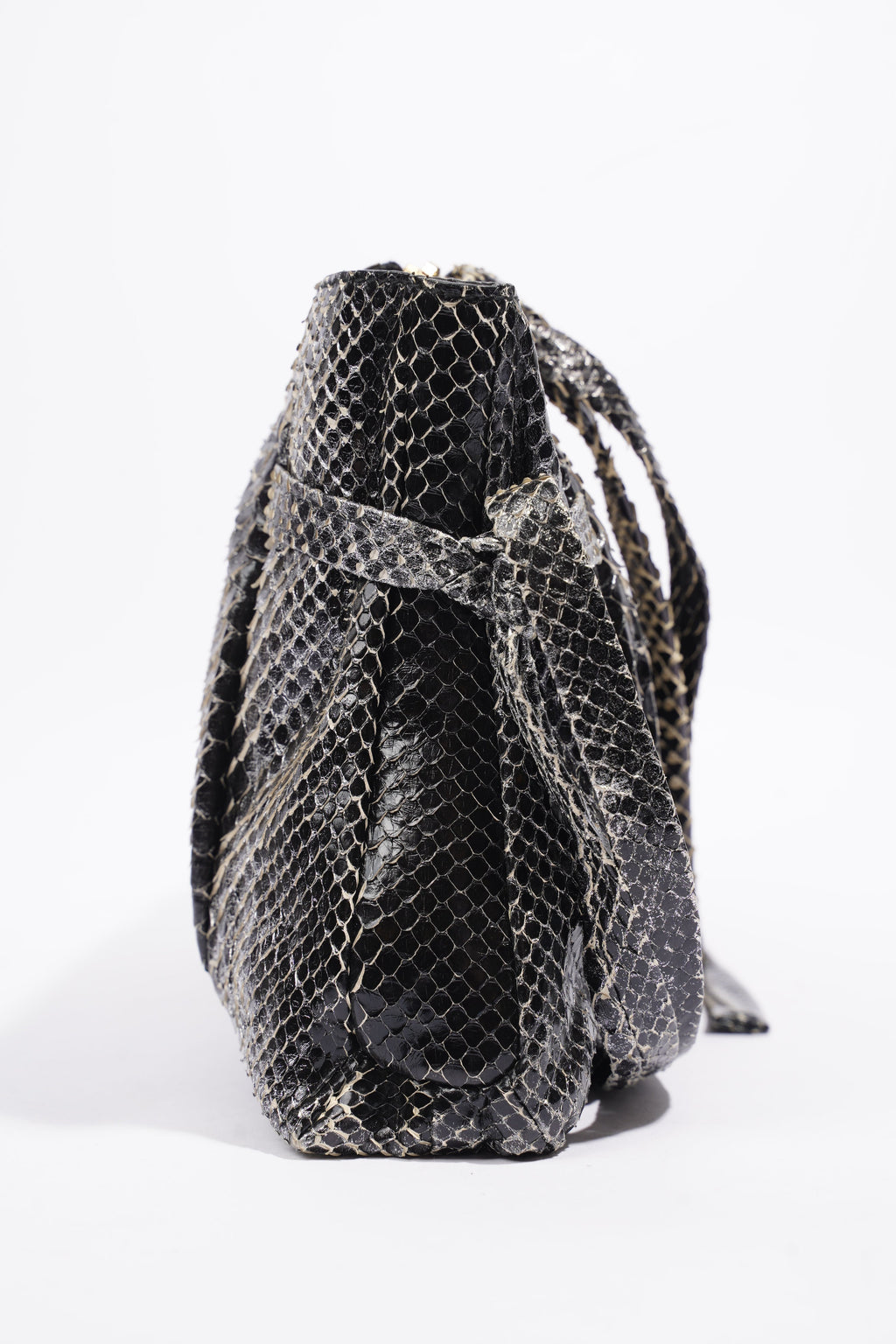 Gucci Hysteria Clutch Bag Black Python