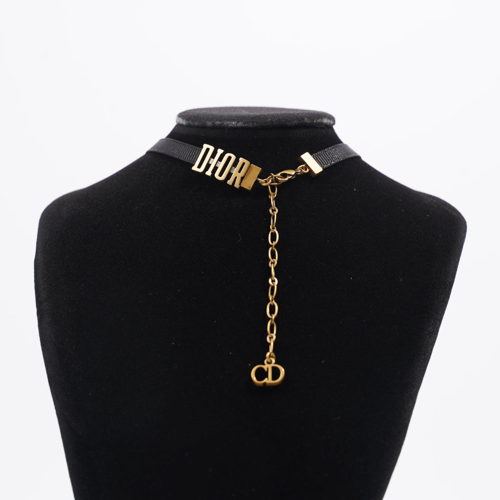 Christian Dior Choker Black Fabric