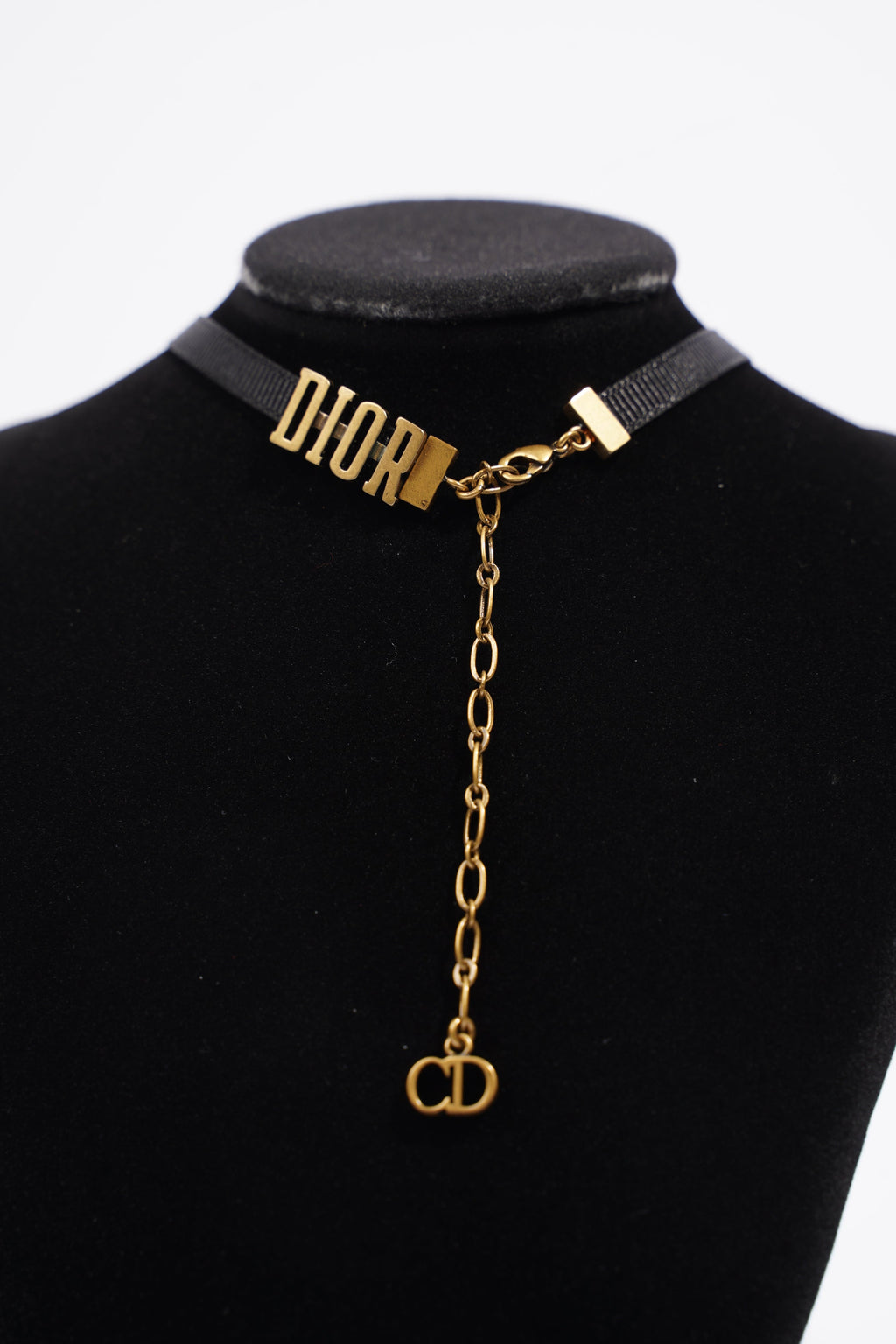 Christian Dior Choker Black Fabric