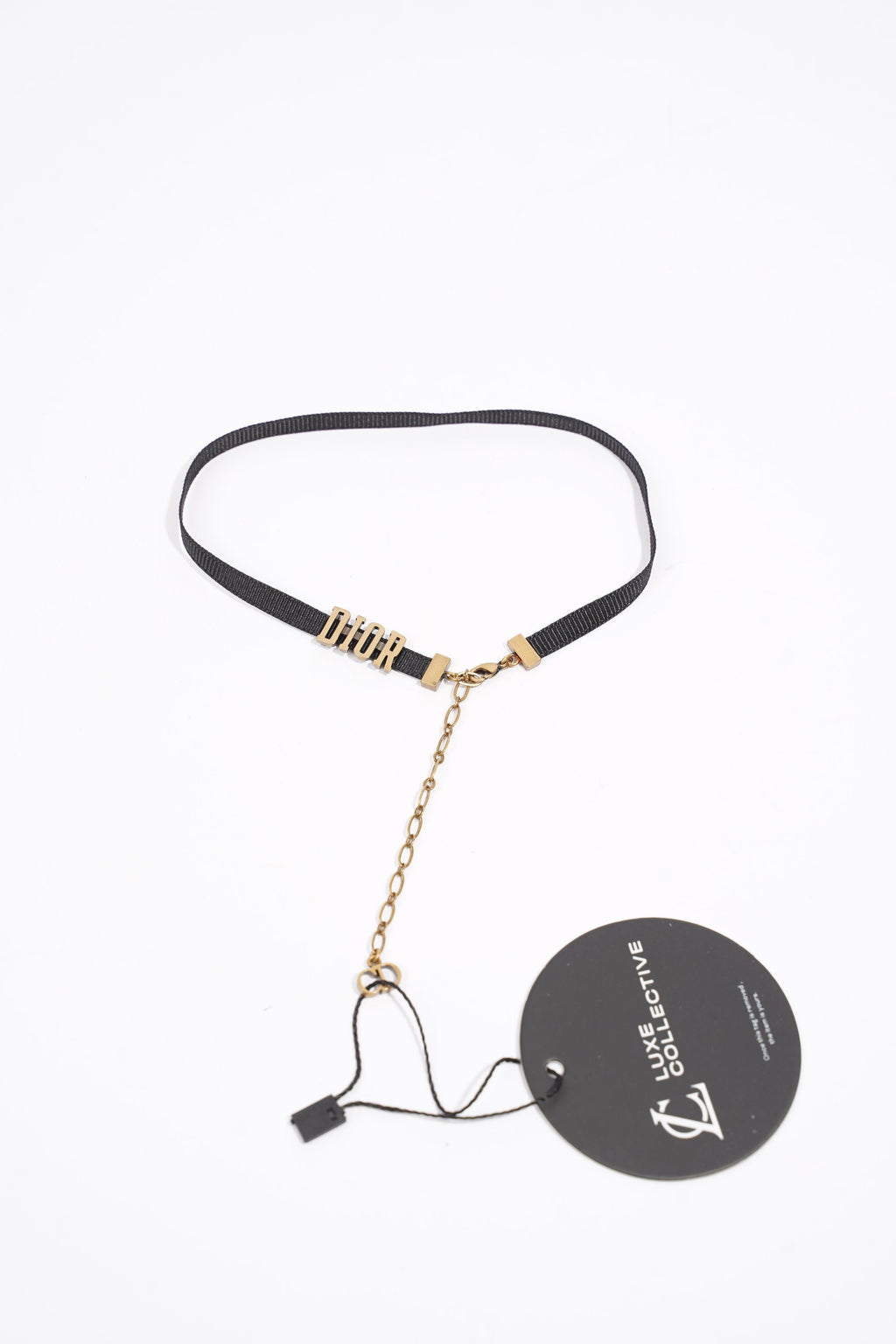 Christian Dior Choker Black Fabric