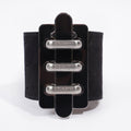 Fendi Bangle Black Leather M