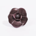 Chanel Rose Ring Purple Base Metal O