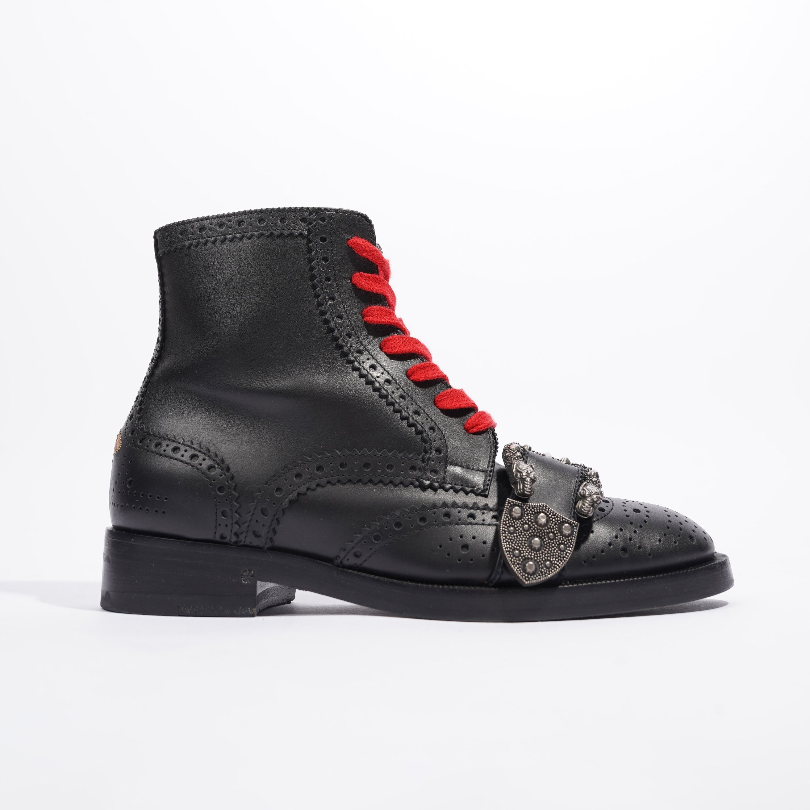 Gucci Queercore Ankle Boots Black Leather EU 36 UK 3
