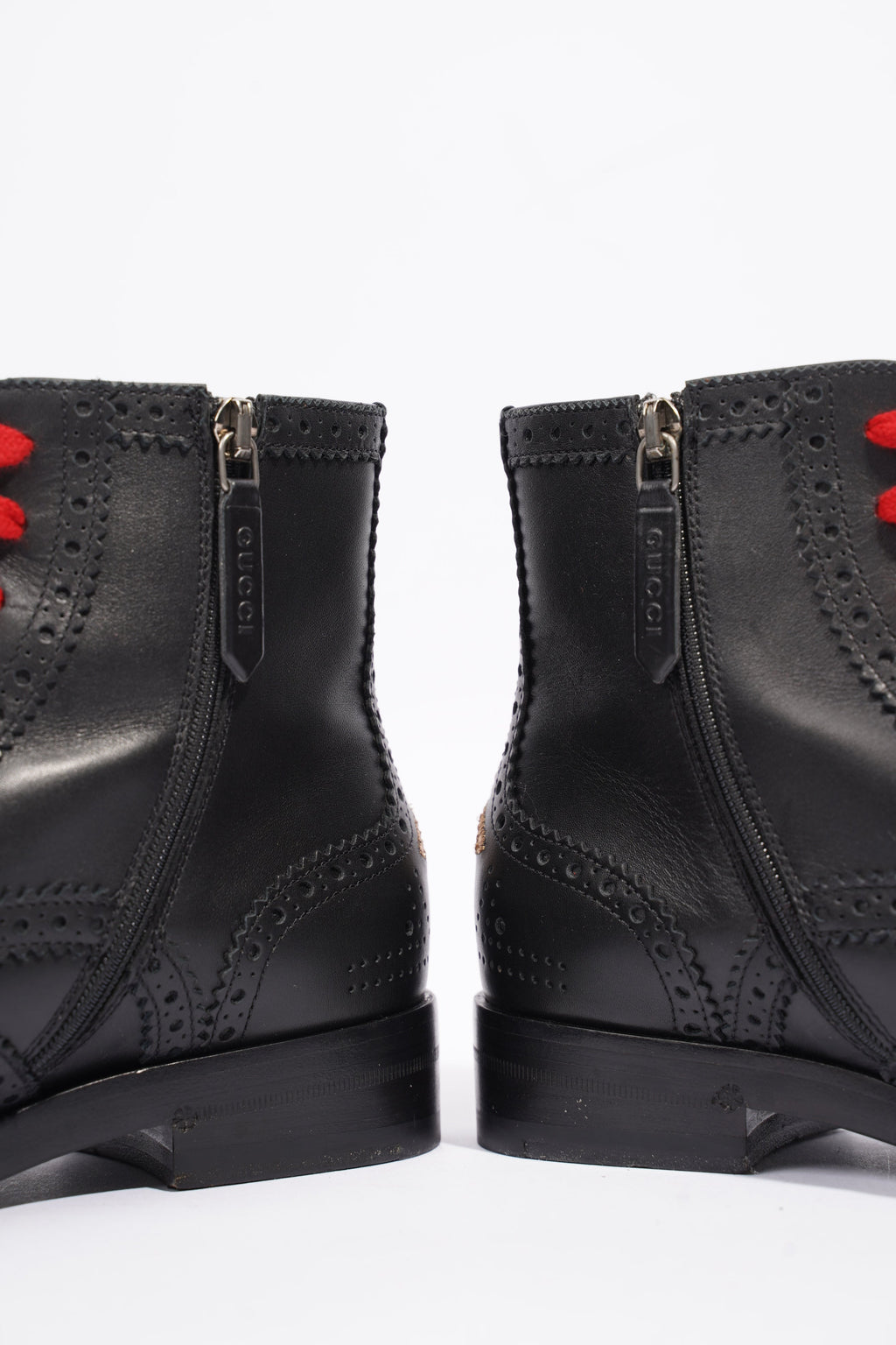 Gucci Queercore Ankle Boots Black Leather EU 36 UK 3