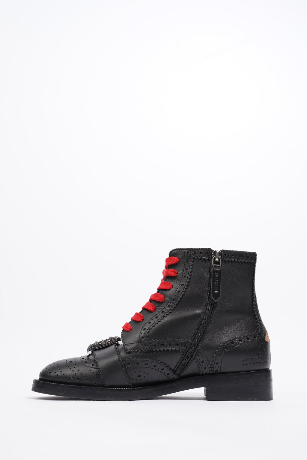Gucci Queercore Ankle Boots Black Leather EU 36 UK 3