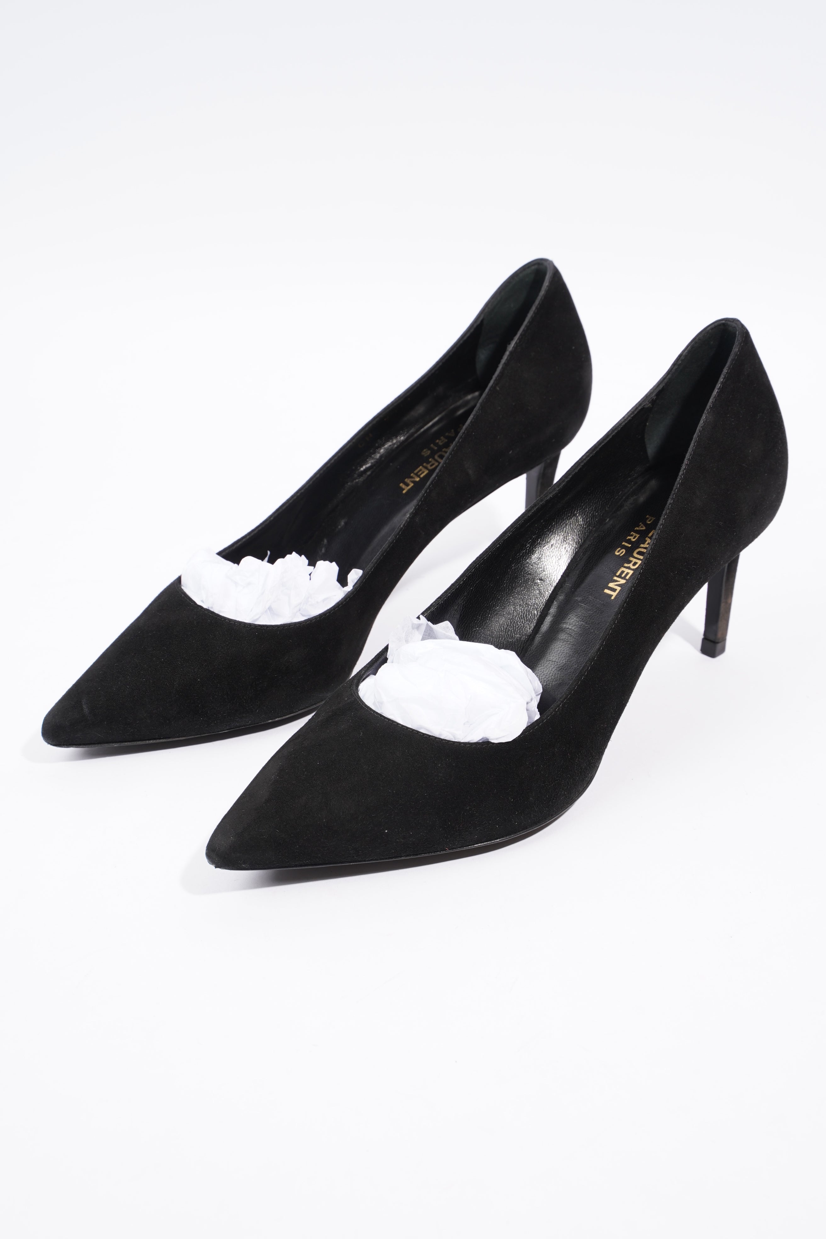 Saint Laurent Pump 60 Black Suede EU 38 UK 5