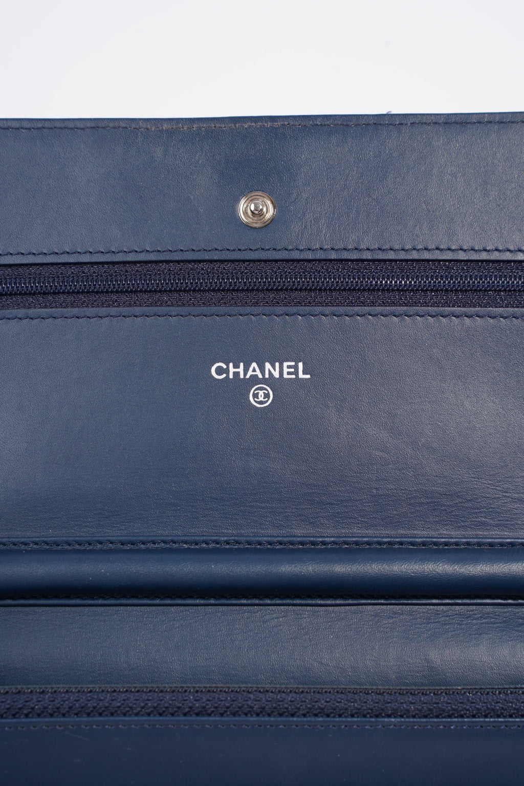 Chanel Wallet On Chain Midnight Blue Patent Leather
