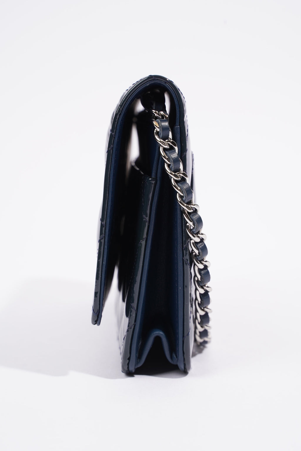Chanel Wallet On Chain Midnight Blue Patent Leather