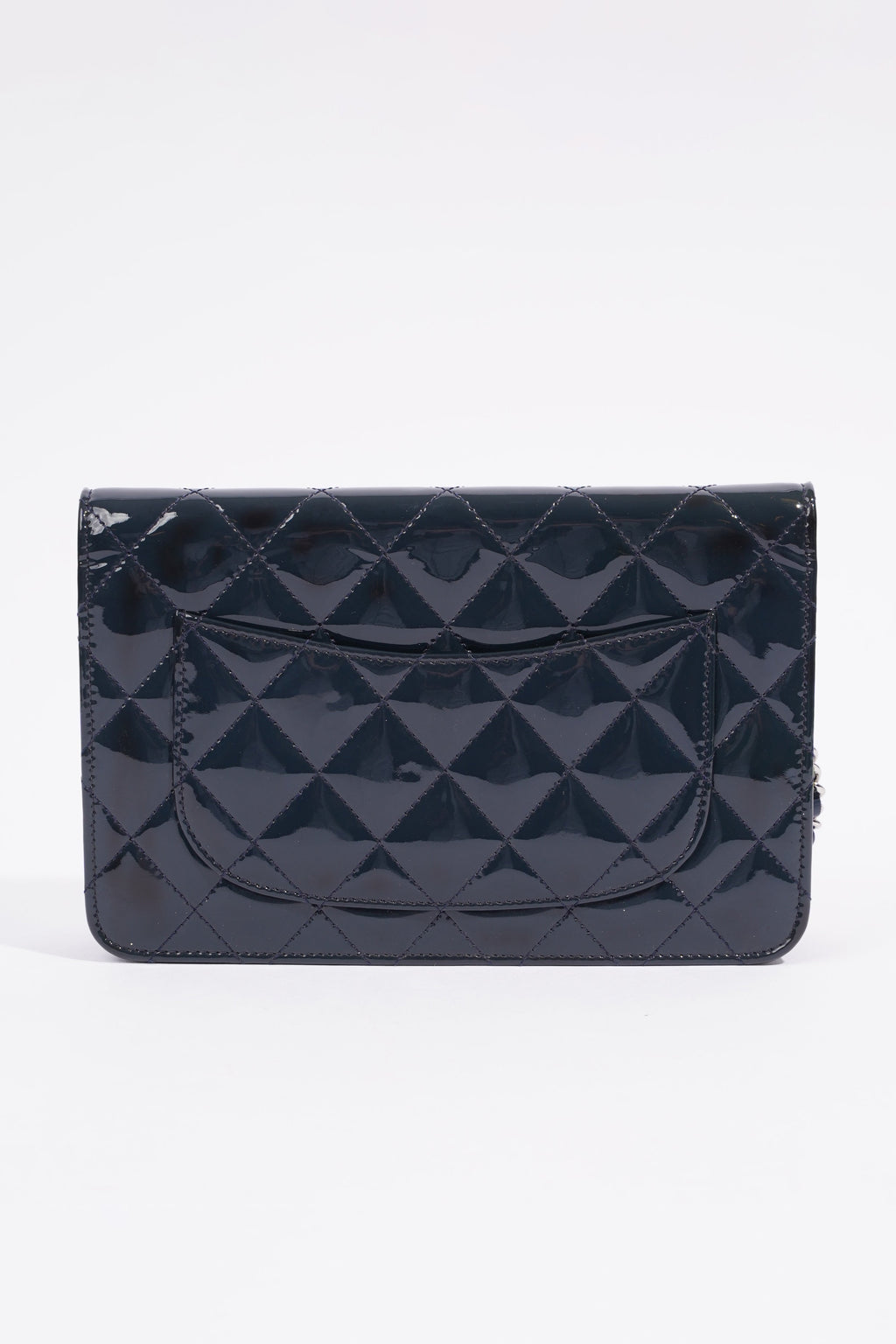 Chanel Wallet On Chain Midnight Blue Patent Leather