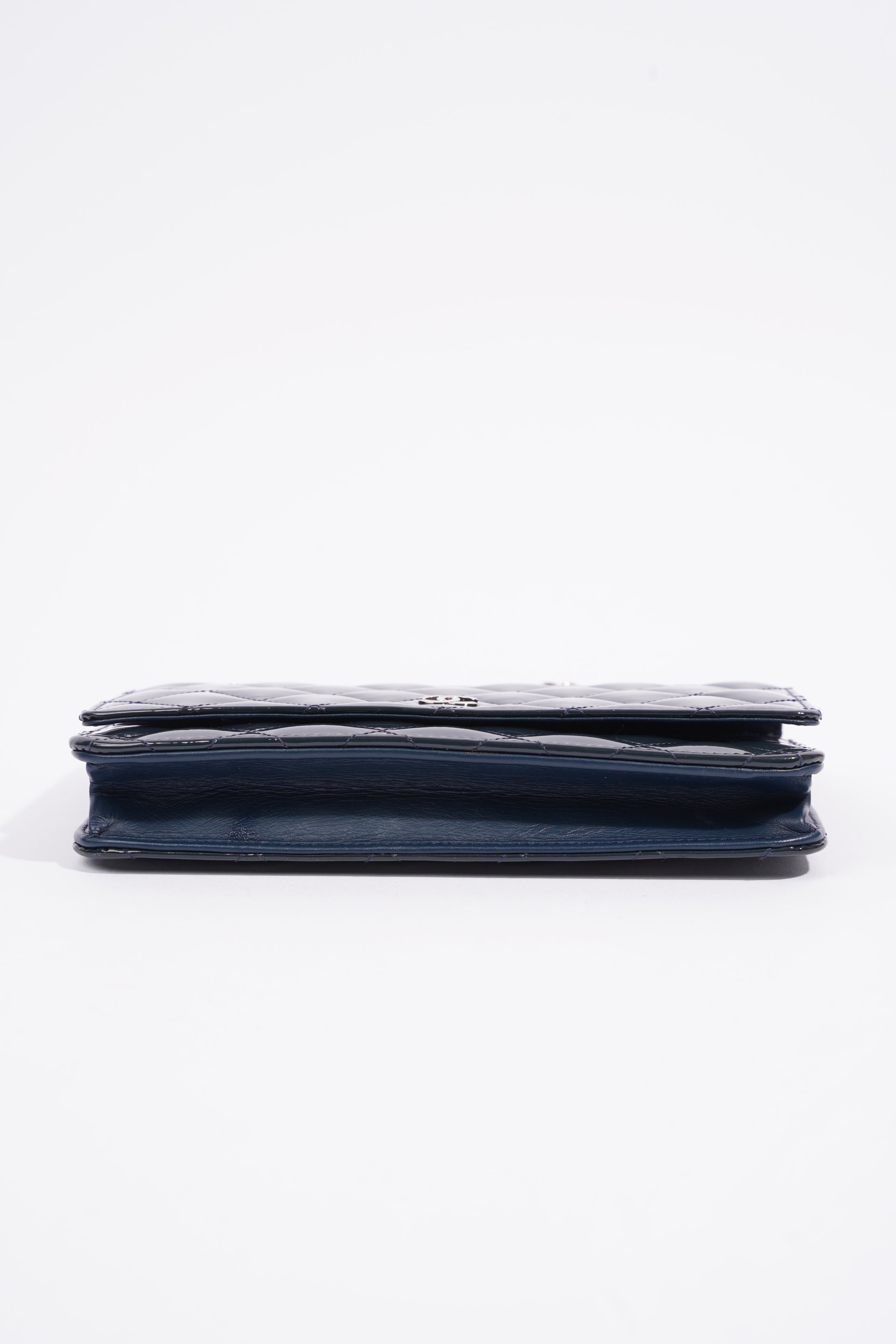 Chanel Wallet On Chain Midnight Blue Patent Leather