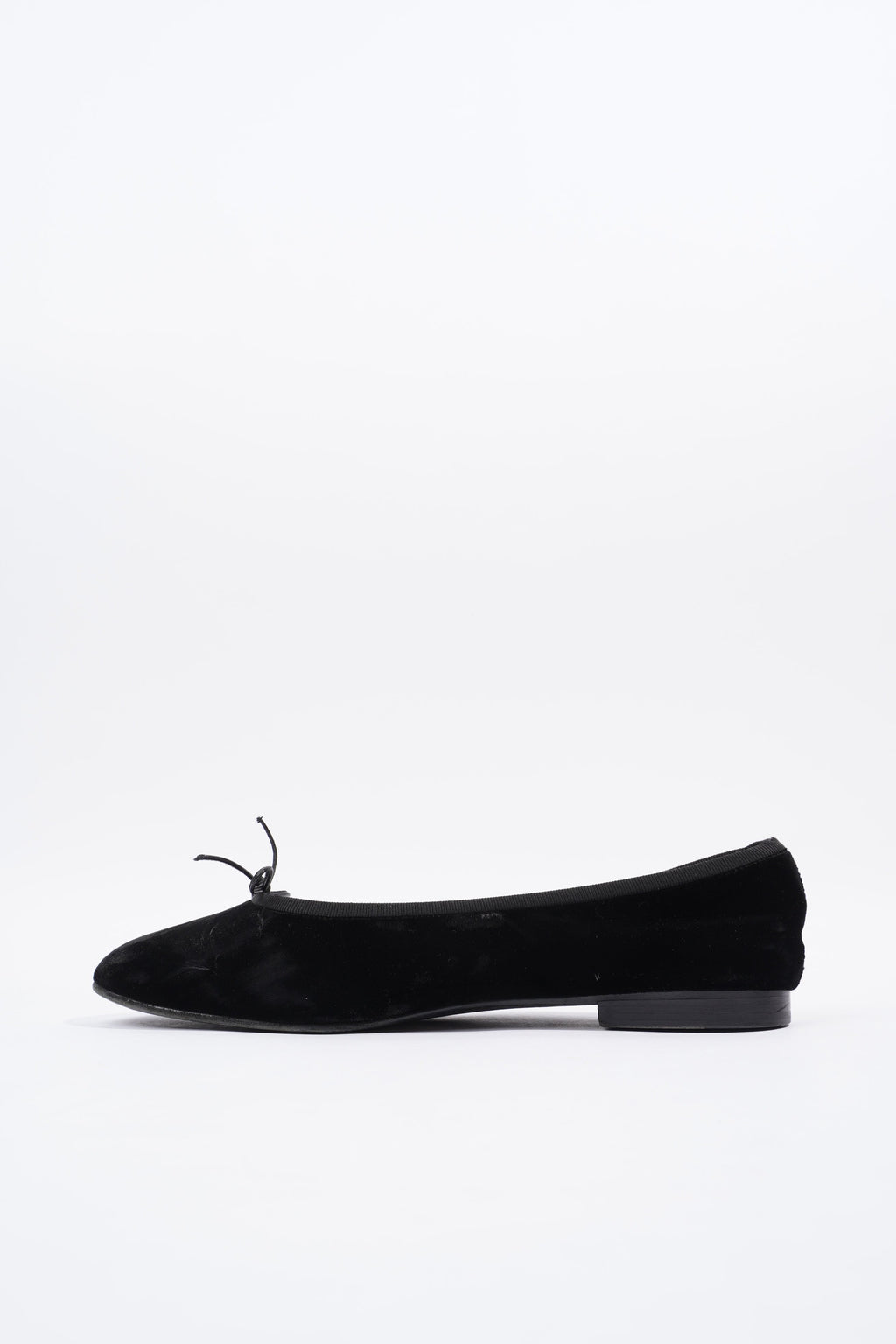 Chanel Ballet Flat Black Velvet EU 42 UK 9