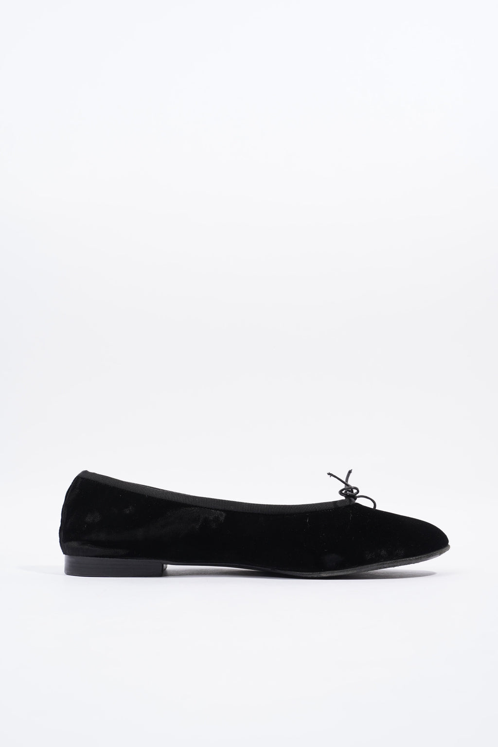 Chanel Ballet Flat Black Velvet EU 42 UK 9