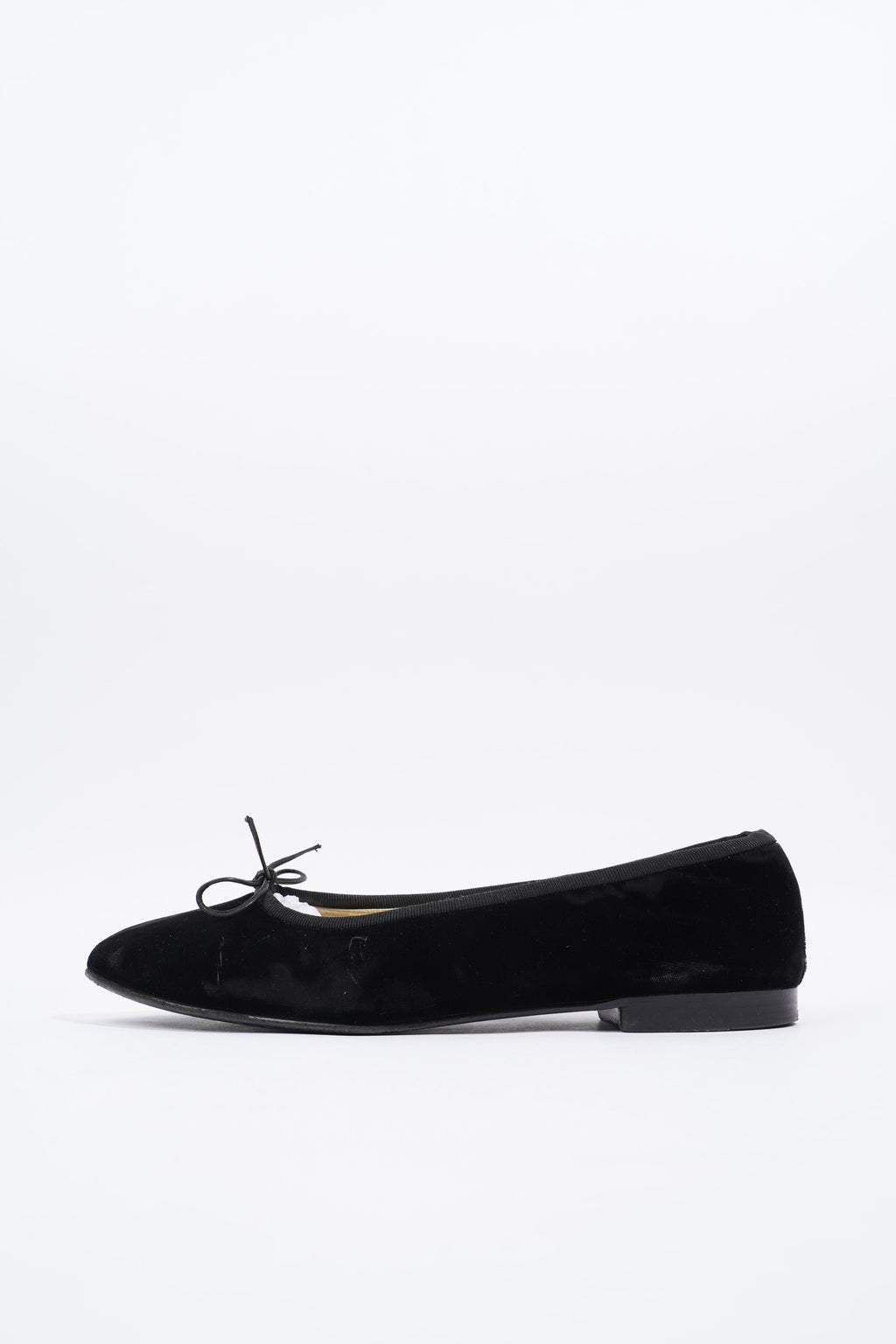 Chanel Ballet Flat Black Velvet EU 42 UK 9
