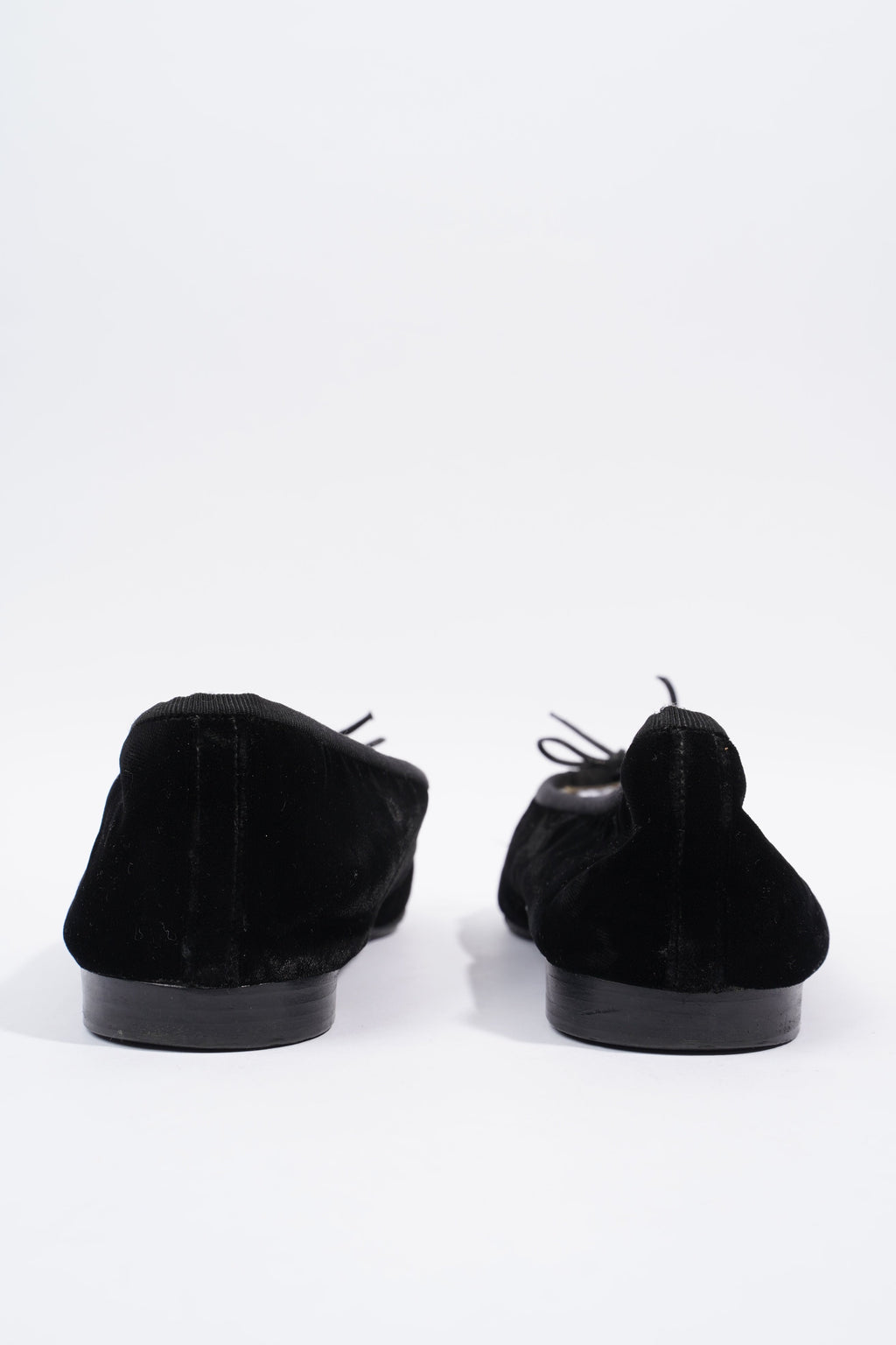 Chanel Ballet Flat Black Velvet EU 42 UK 9