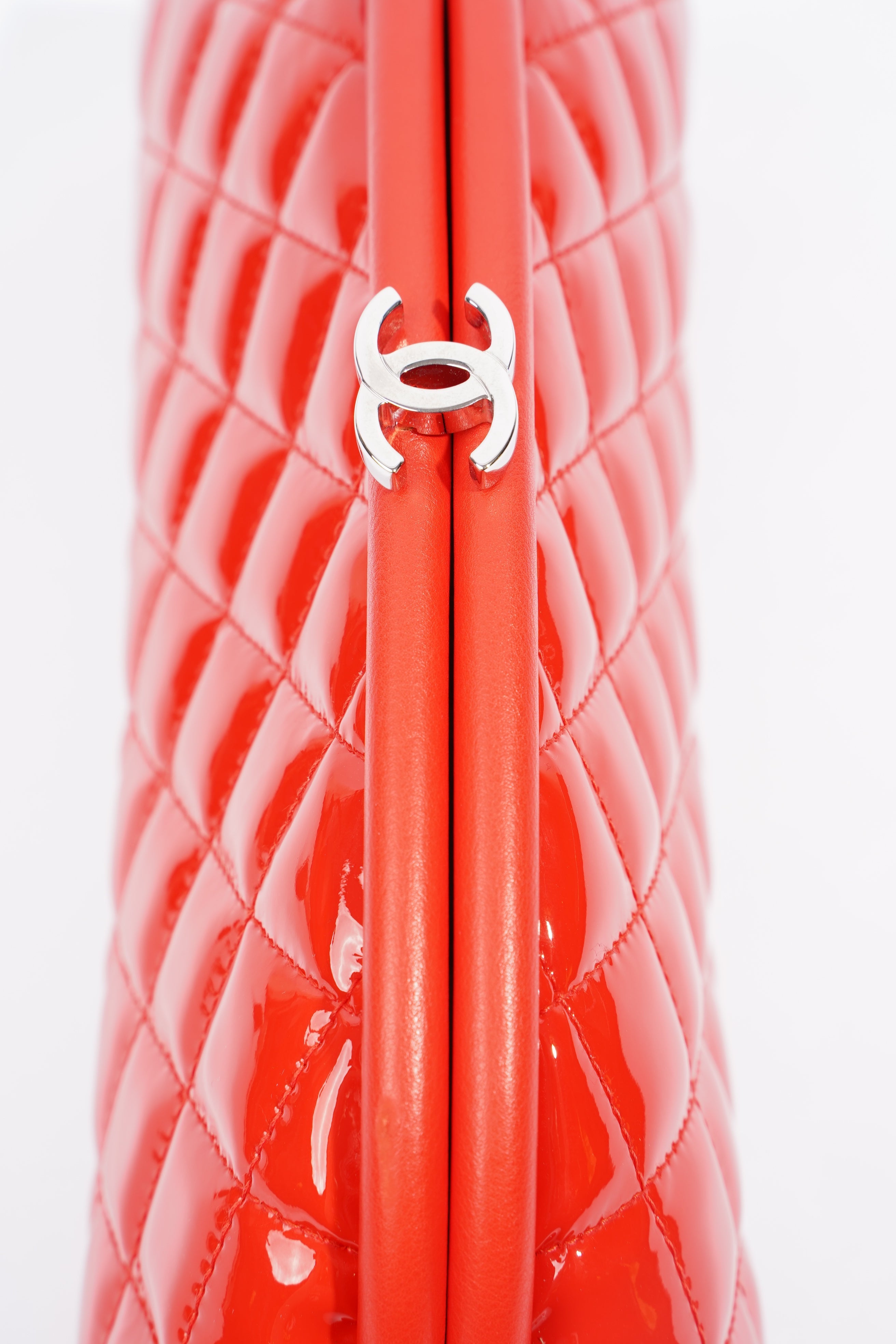 Chanel Timeless Clutch Red Patent Leather