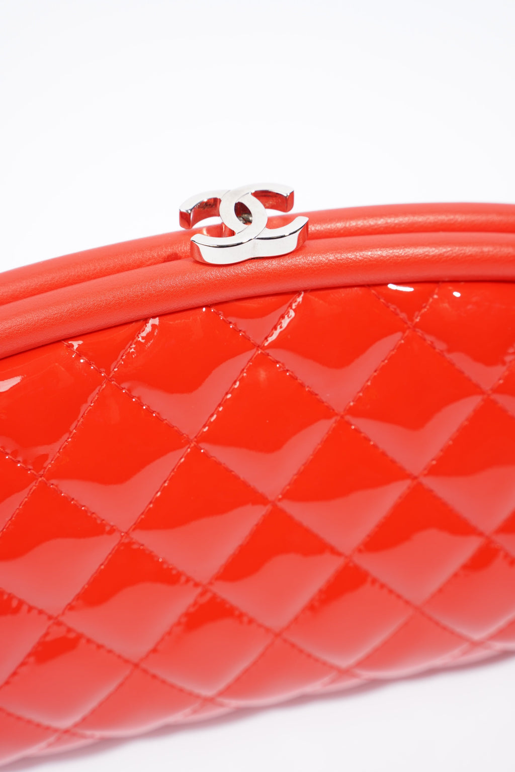 Chanel Timeless Clutch Red Patent Leather