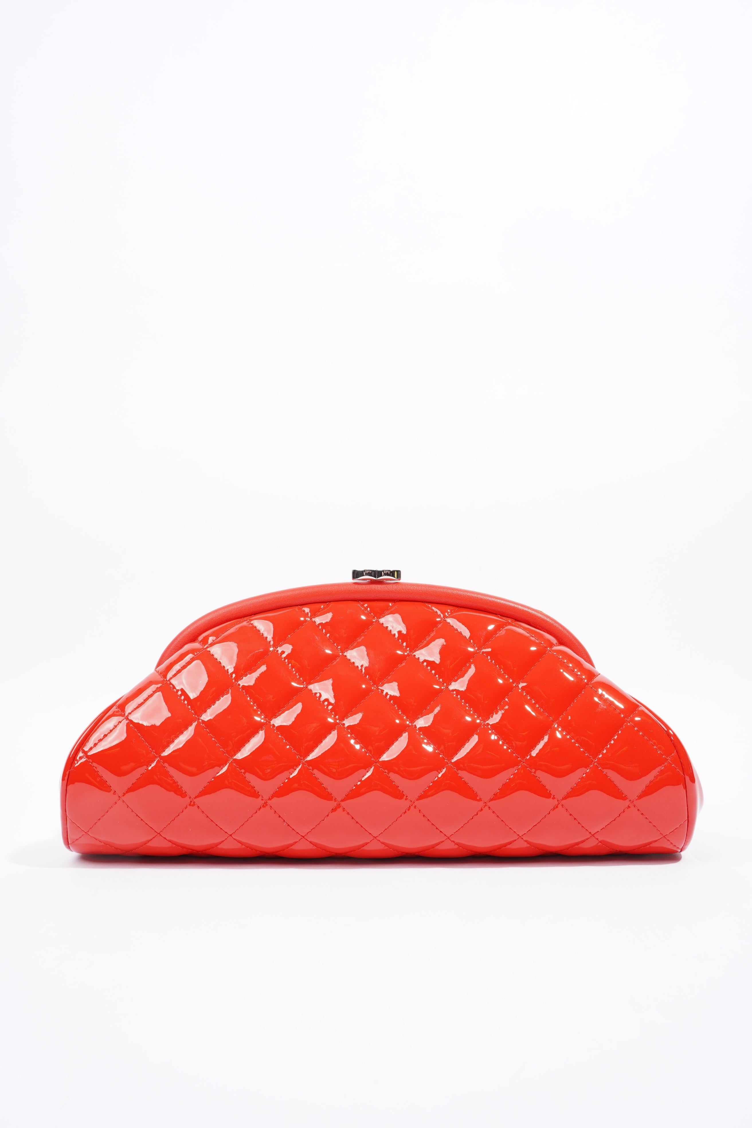 Chanel Timeless Clutch Red Patent Leather