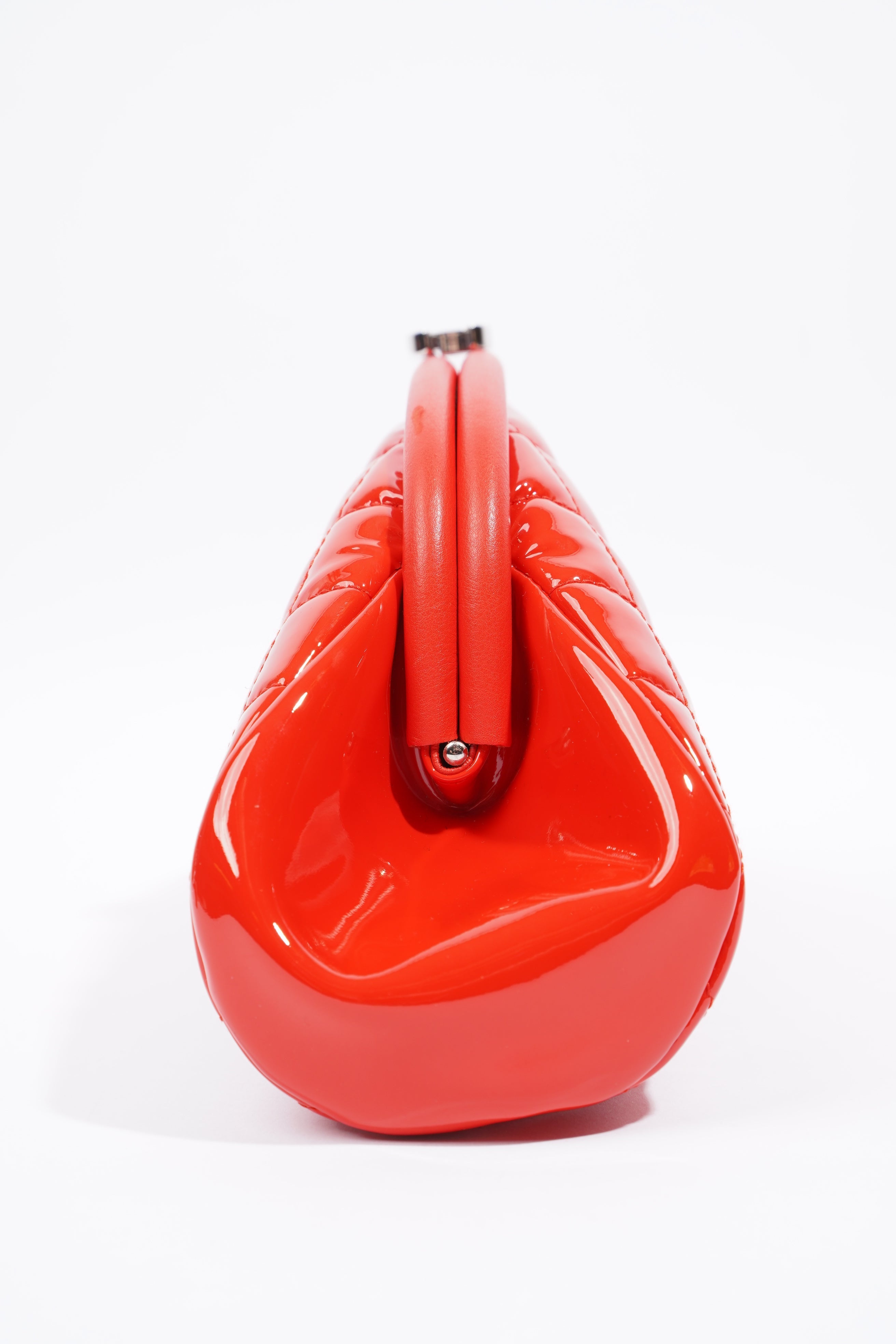 Chanel Timeless Clutch Red Patent Leather