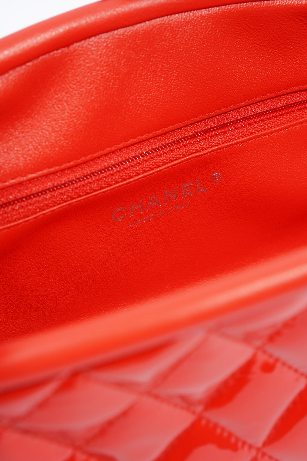 Chanel Timeless Clutch Red Patent Leather