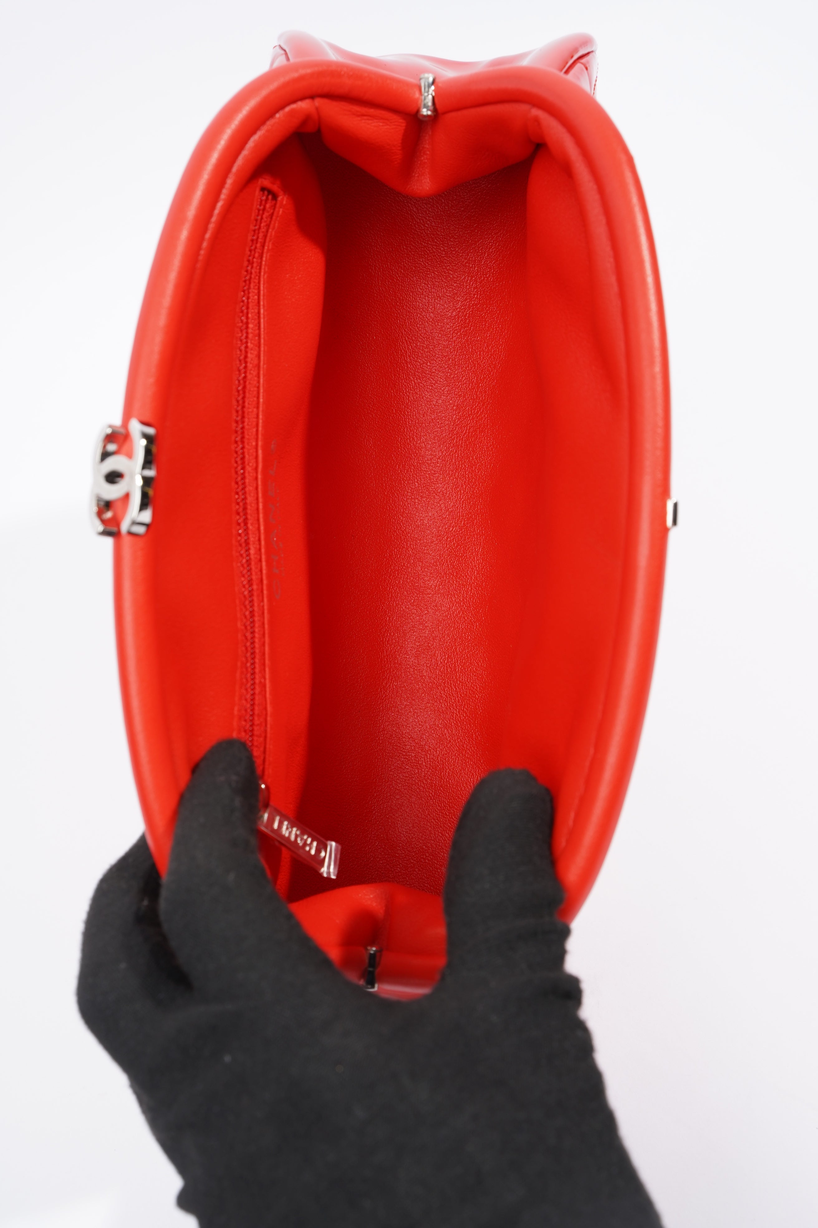 Chanel Timeless Clutch Red Patent Leather