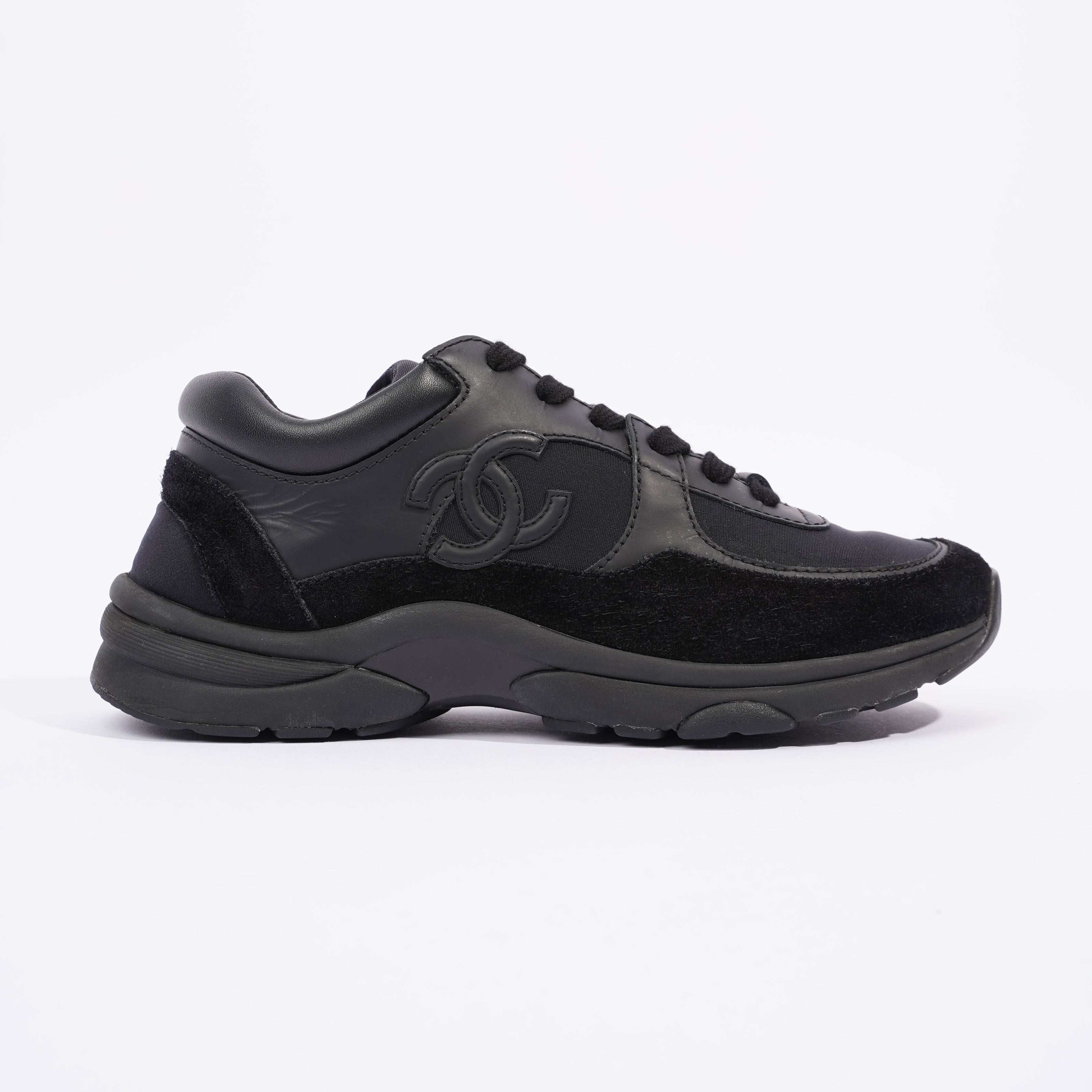 Chanel CC Runner Black Suede EU 36 UK 3
