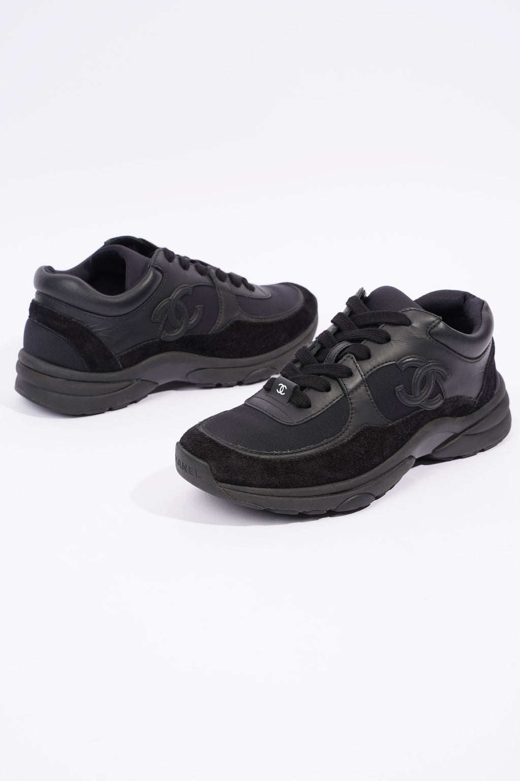 Chanel CC Runner Black Suede EU 36 UK 3