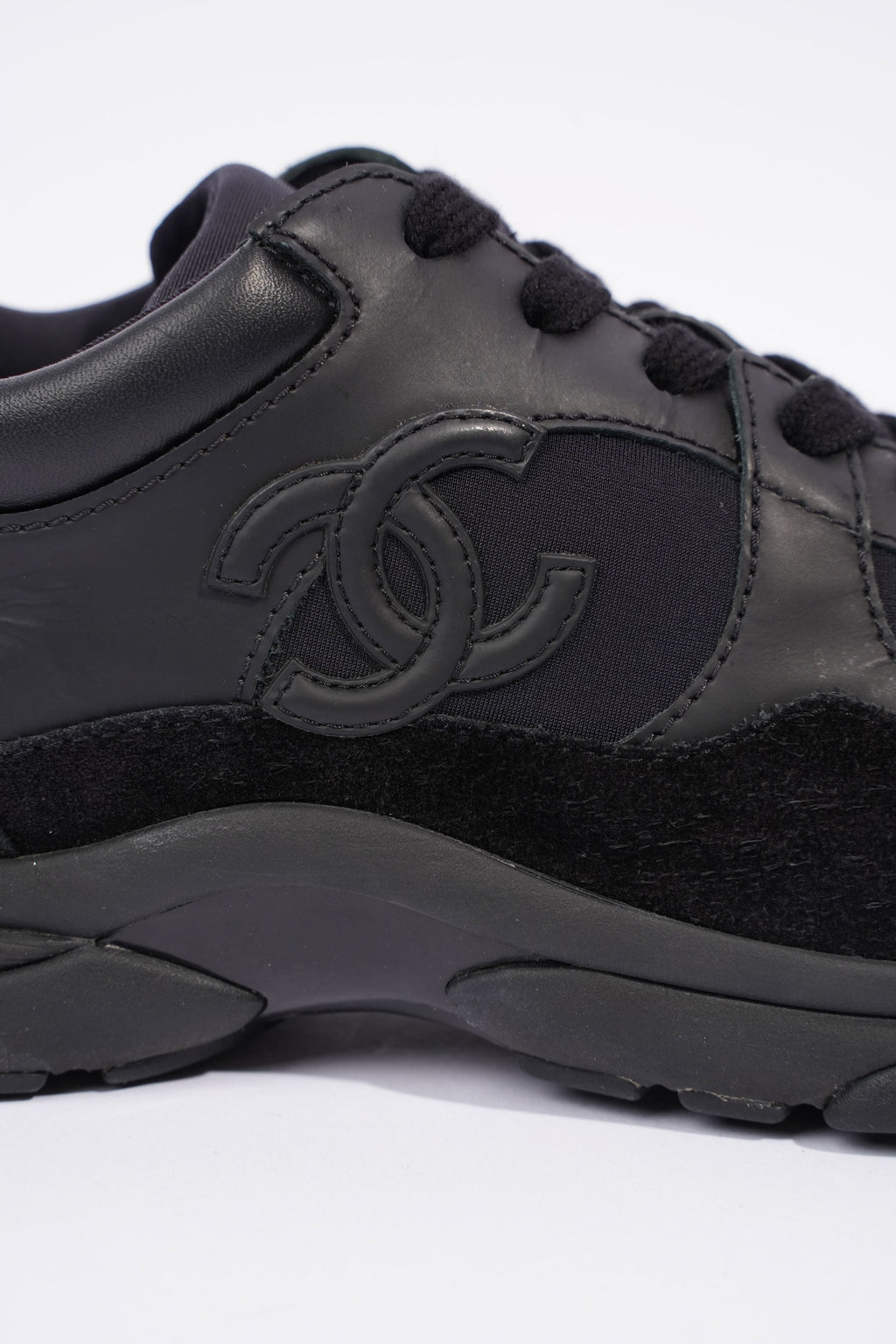 Chanel CC Runner Black Suede EU 36 UK 3