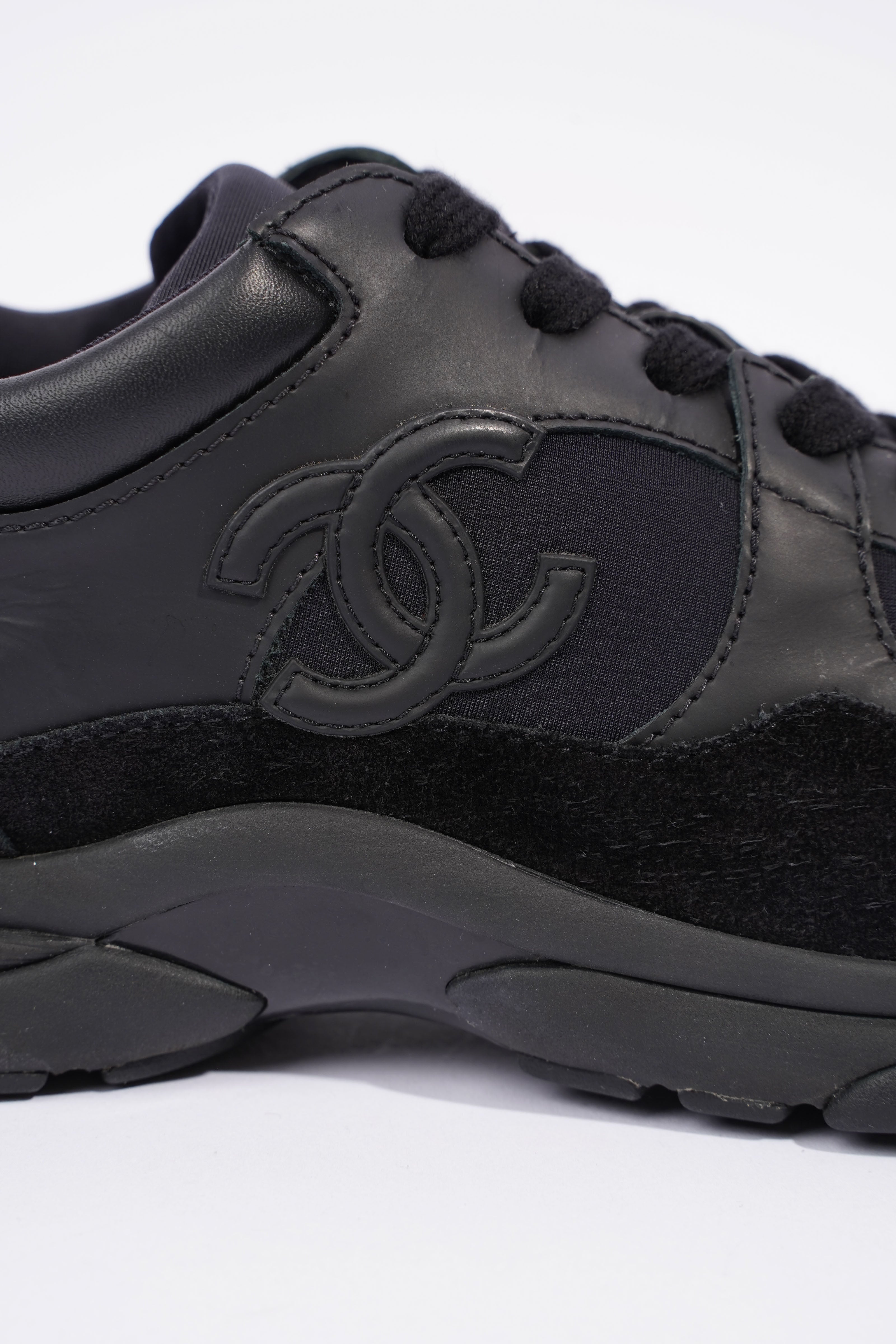 Chanel CC Runner Black Suede EU 36 UK 3