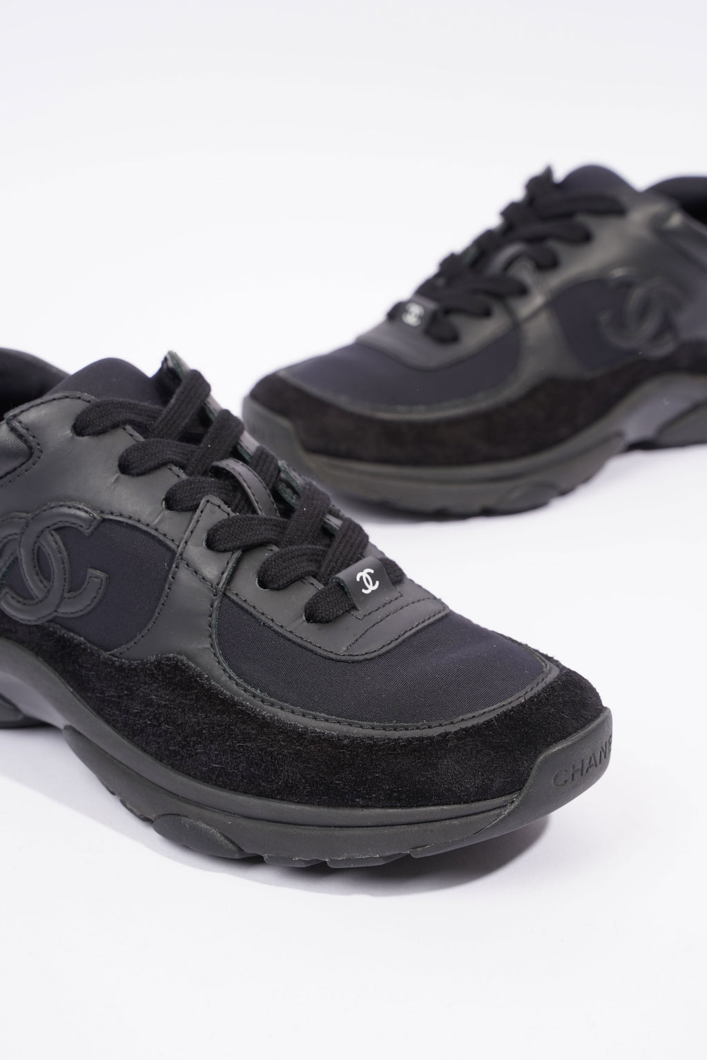 Chanel CC Runner Black Suede EU 36 UK 3