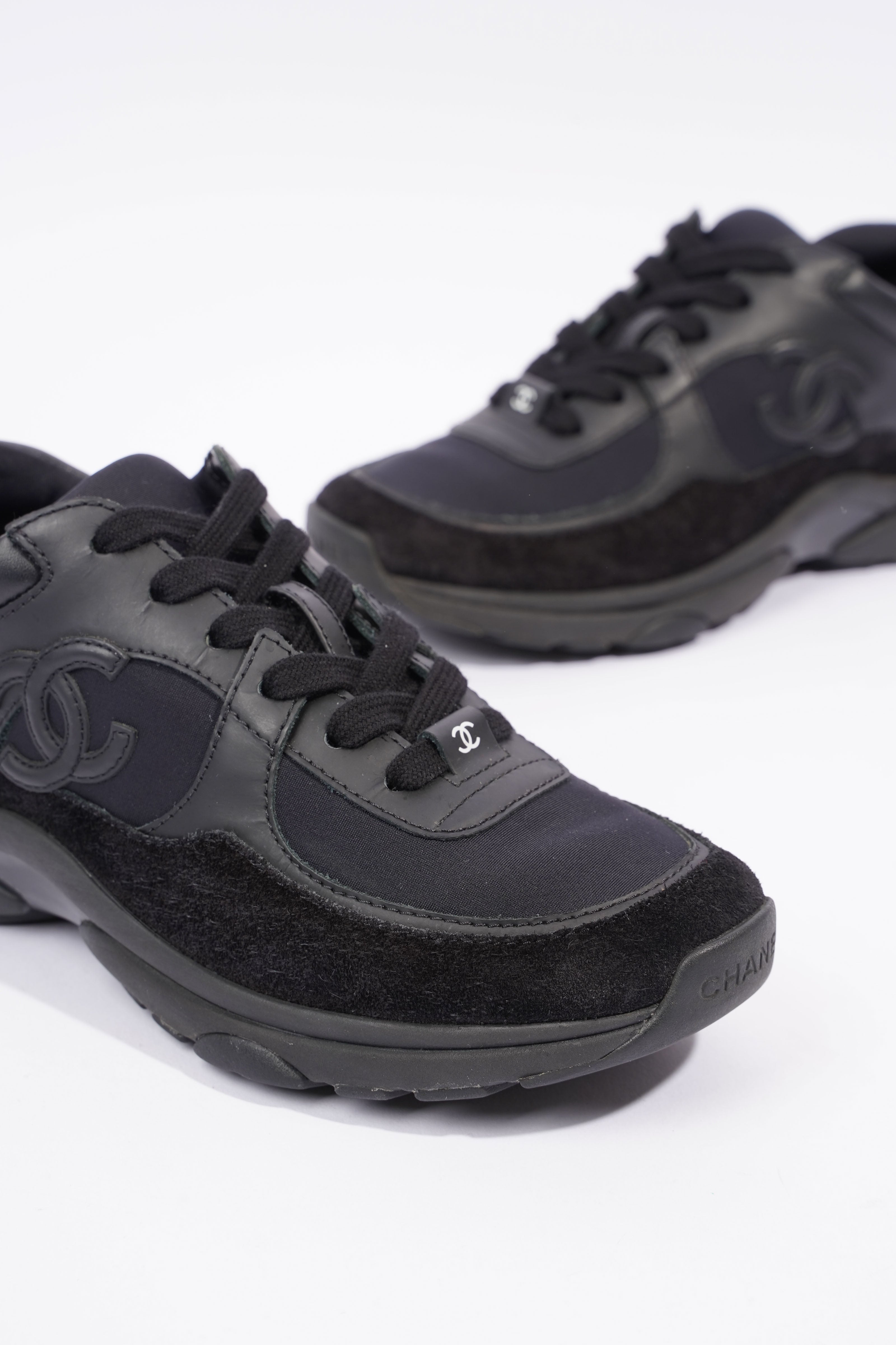 Chanel CC Runner Black Suede EU 36 UK 3