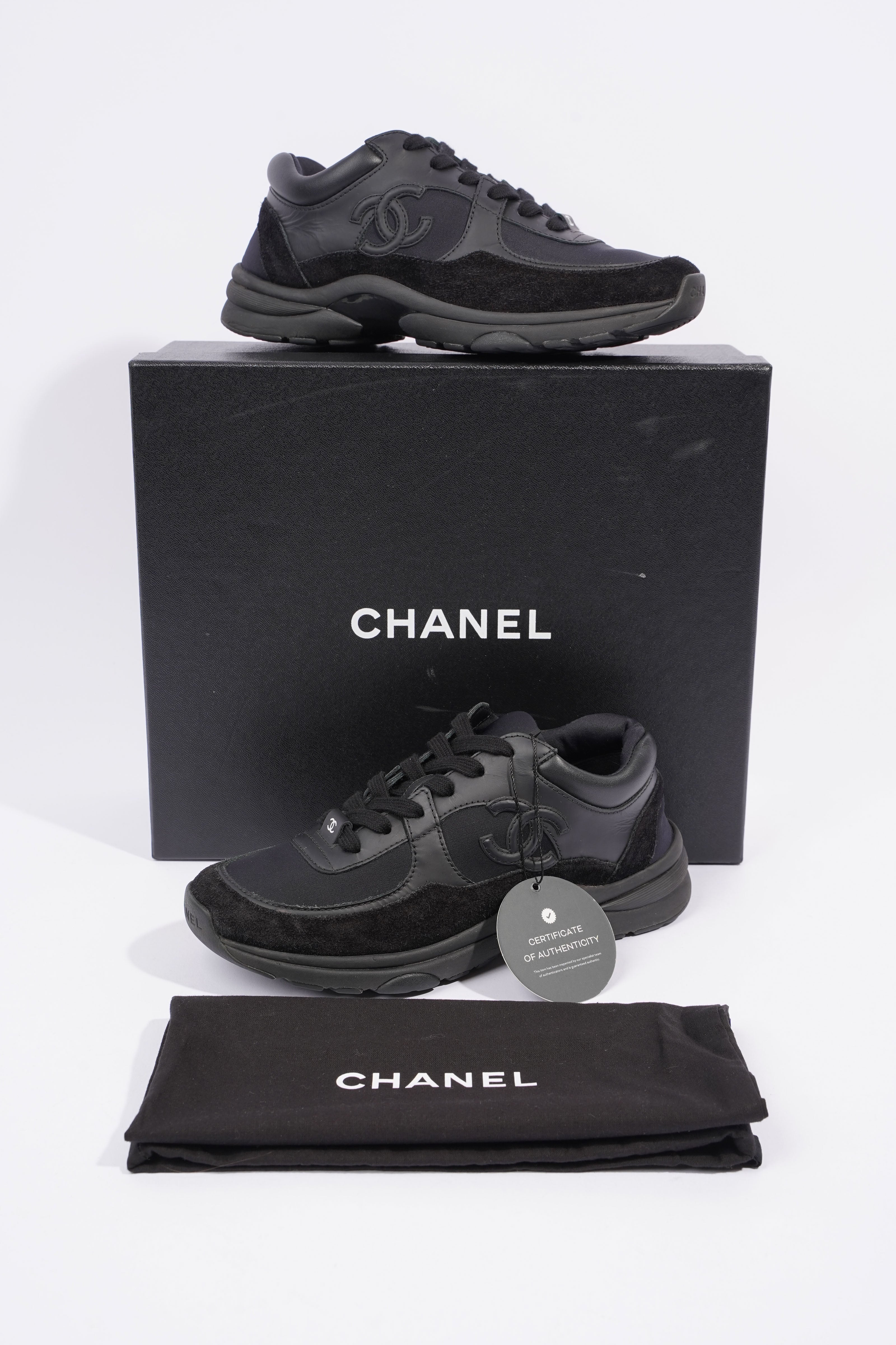 Chanel CC Runner Black Suede EU 36 UK 3